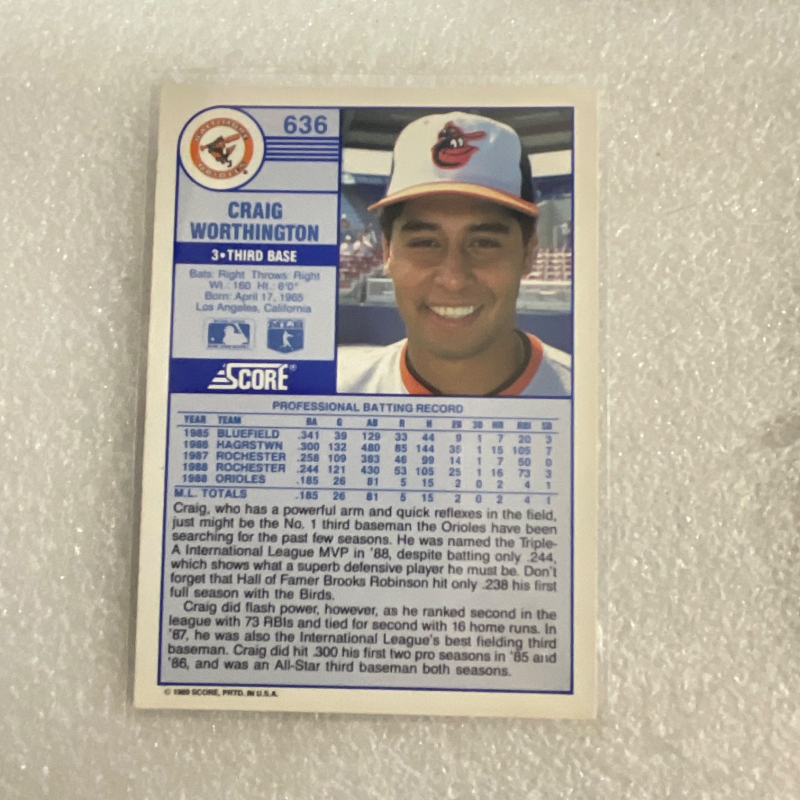 1988-1989 Score Donruss Baseball 10 Card Lot Smoltz Clark Rookie - Image 16