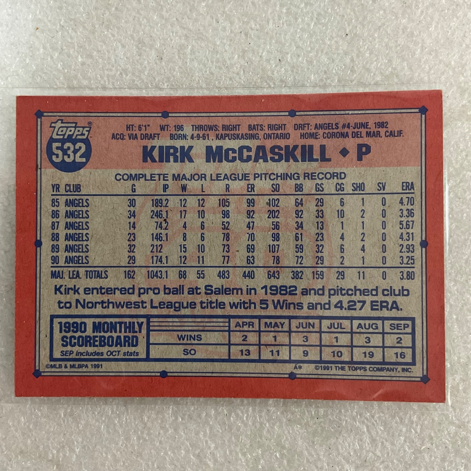 1989-1991 Baseball 10 Card Lot Yount Harwell Topps Donruss Pacific - Image 17