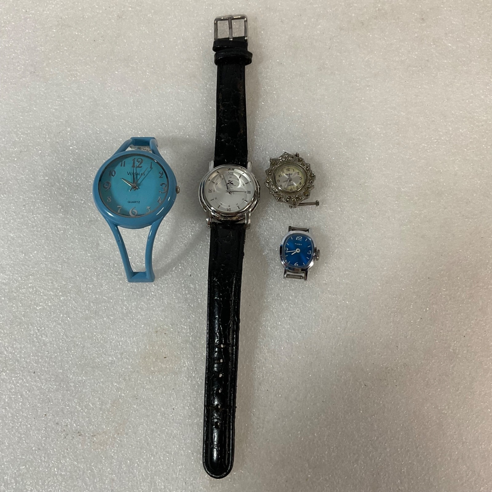 Lot of 4 Watches VerSailes Timex For Parts Not Working - Image 1