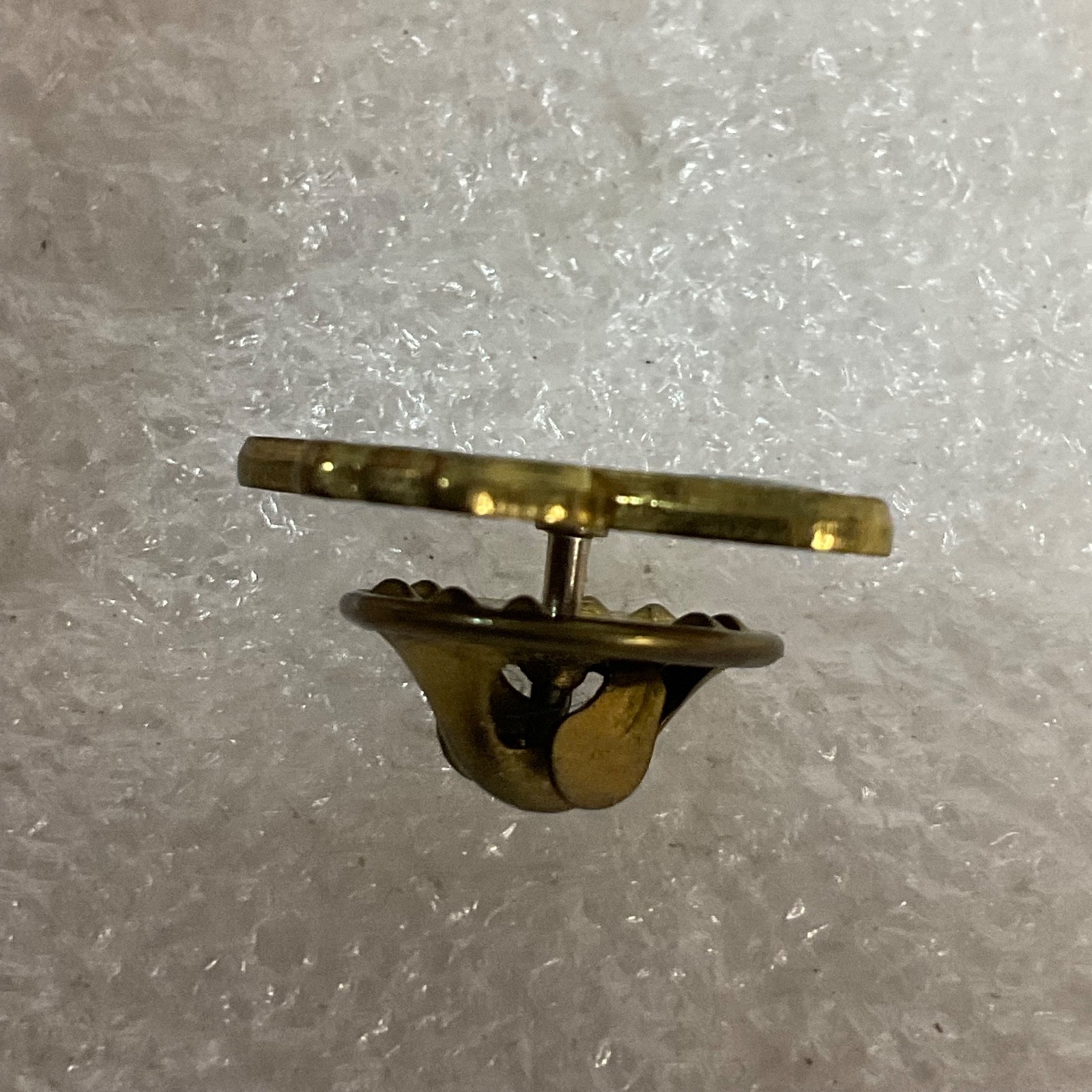 Vintage 4-H Shooting Sports Pin Gold Tone Clover Emblem 0.75in Ballou Regd Back - Image 6
