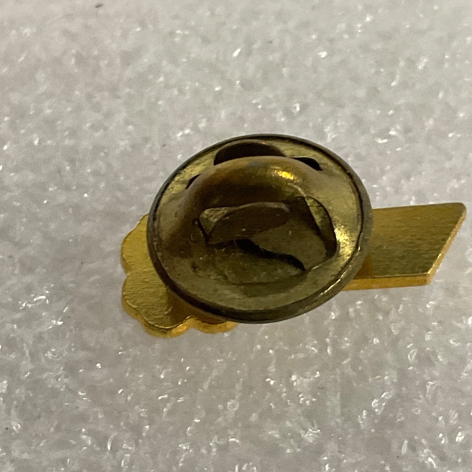 Vintage 4-H 100% Attendance Pin Gold Tone Clover Enamel 0.75in BALCO Mark - Image 2