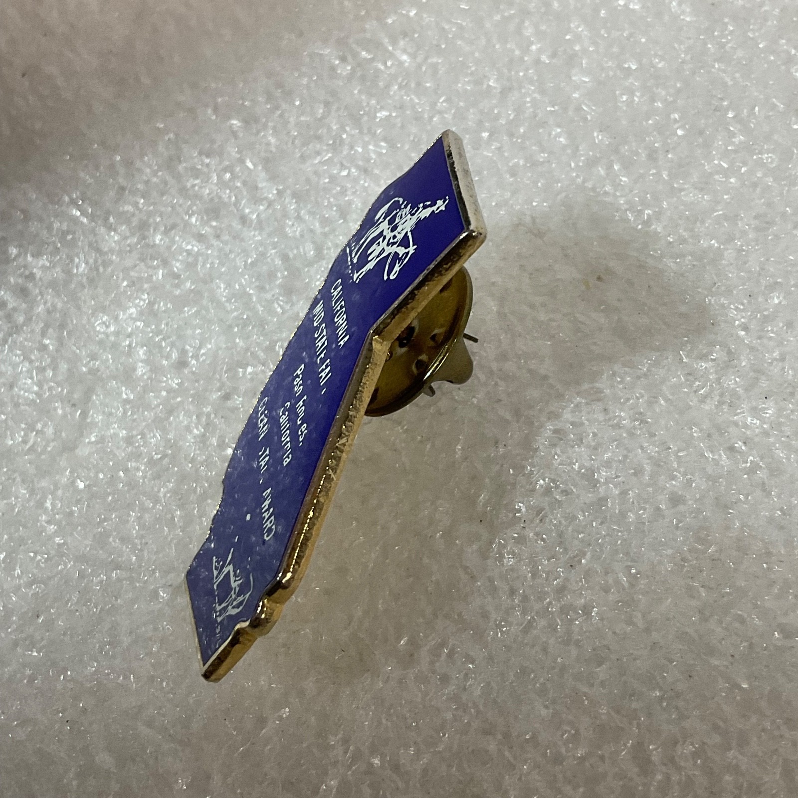Vintage California Mid-State Fair Clean Stall Award Pin Paso Robles Blue Enamel - Image 4
