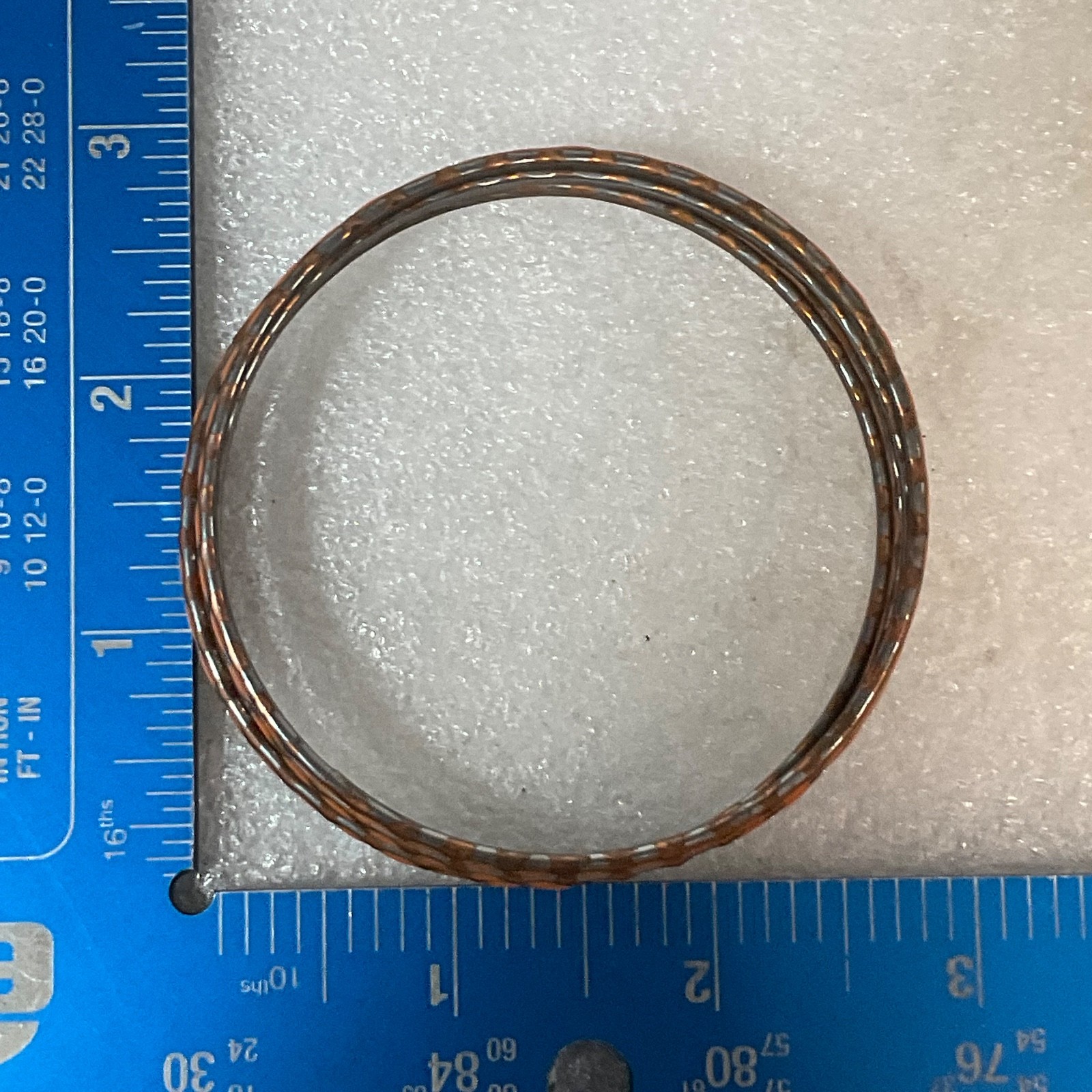 8in Brown Enamel Bangle Bracelet Lot of 4 Lightweight Stacked Fashion Jewelry - Image 4