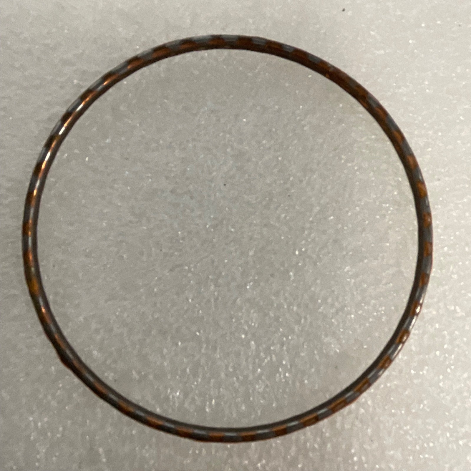 8in Brown Enamel Bangle Bracelet Lot of 4 Lightweight Stacked Fashion Jewelry - Image 9