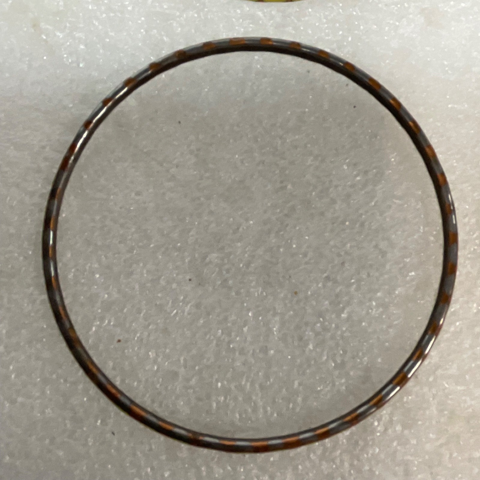 8in Yellow Brown Enamel Bangle Bracelet Lot of 4 Lightweight Stackable Jewelry - Image 9