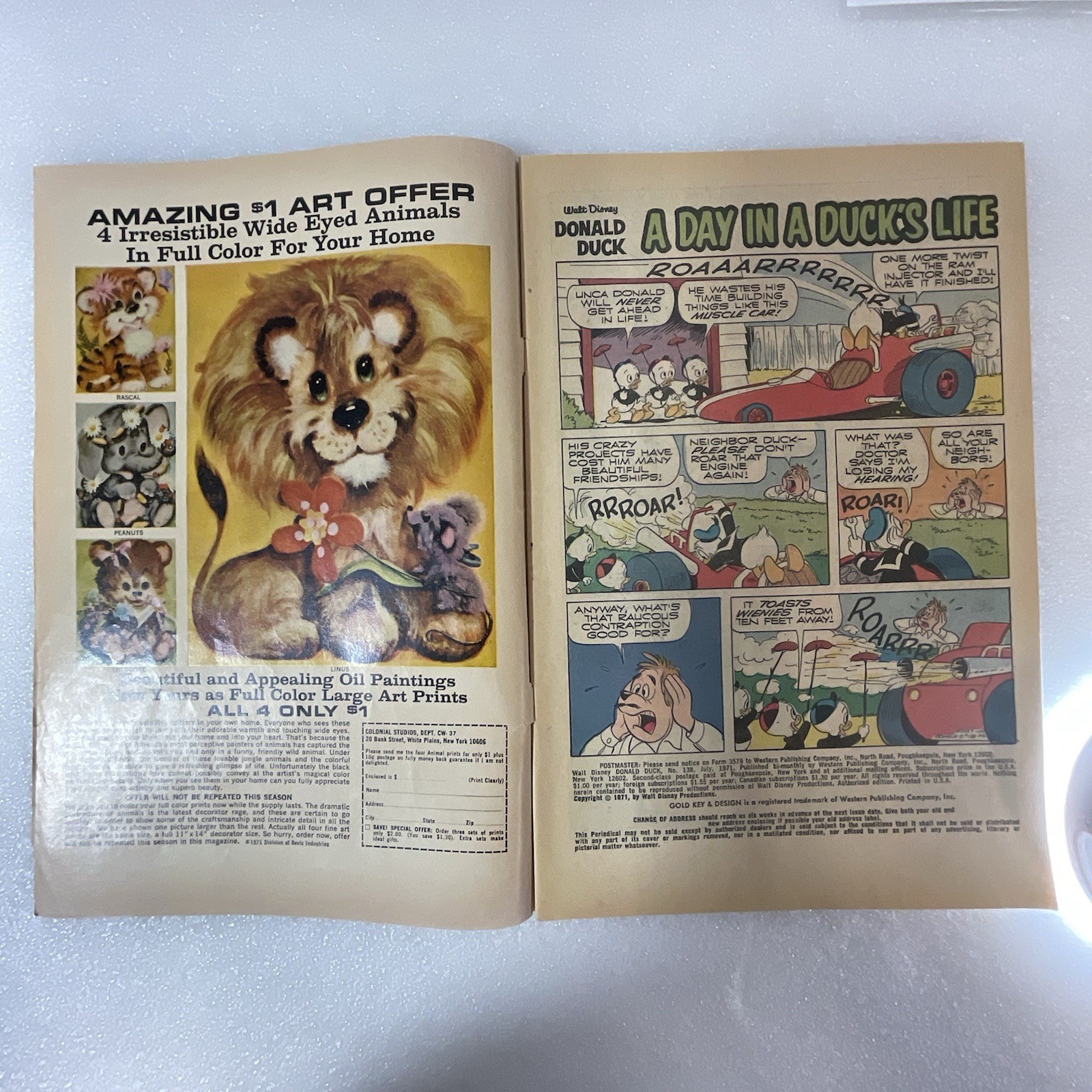 Walt Disney Donald Duck 138 Gold Key Comic 1971 Carl Barks Day In A Duck’s Life - Image 7