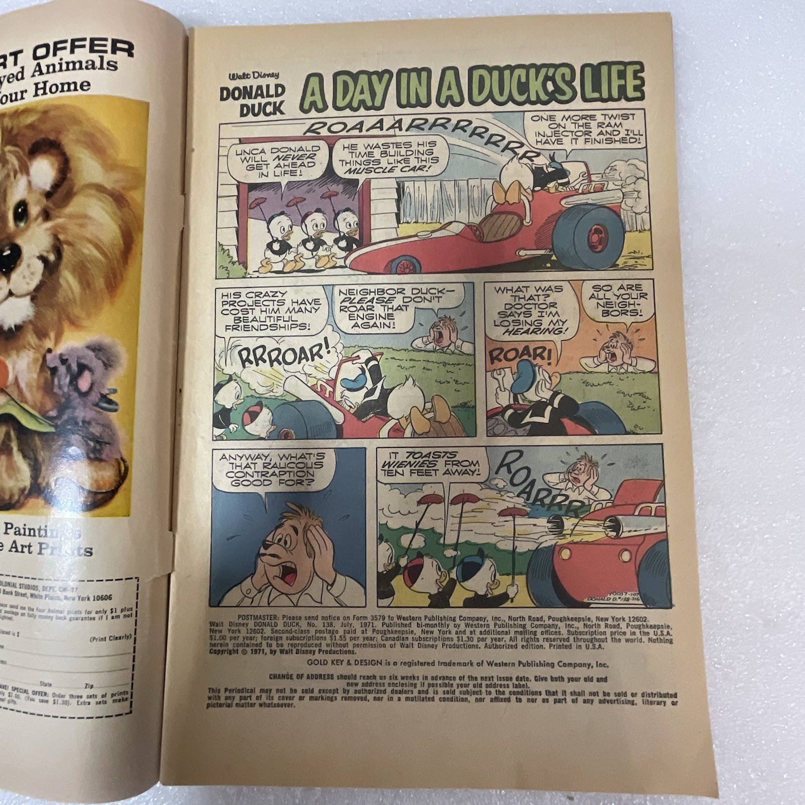 Walt Disney Donald Duck 138 Gold Key Comic 1971 Carl Barks Day In A Duck’s Life - Image 19