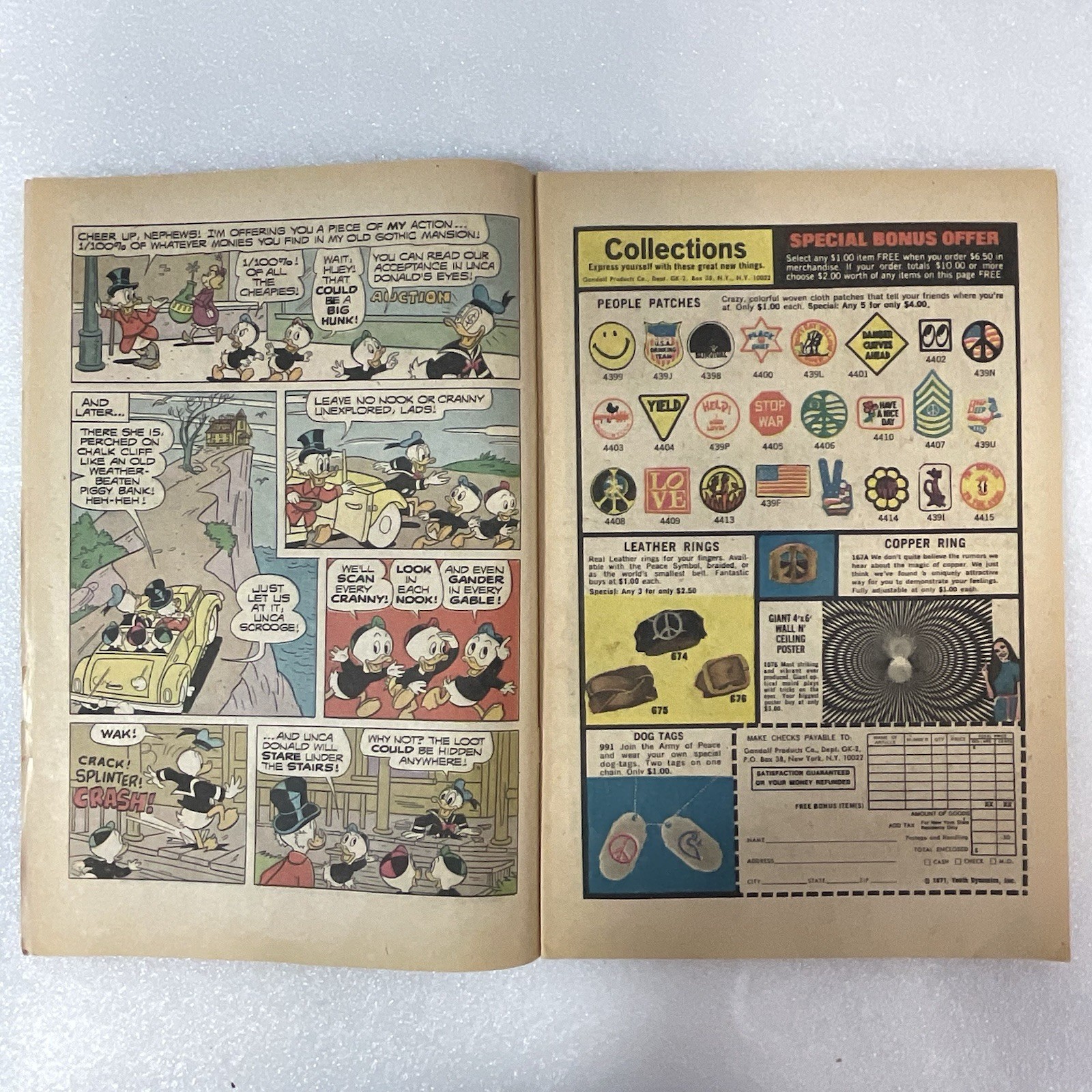 Vtg Walt Disney Donald Duck #144 1972 Secret of the Gothic Mansion GnuReads - Image 9