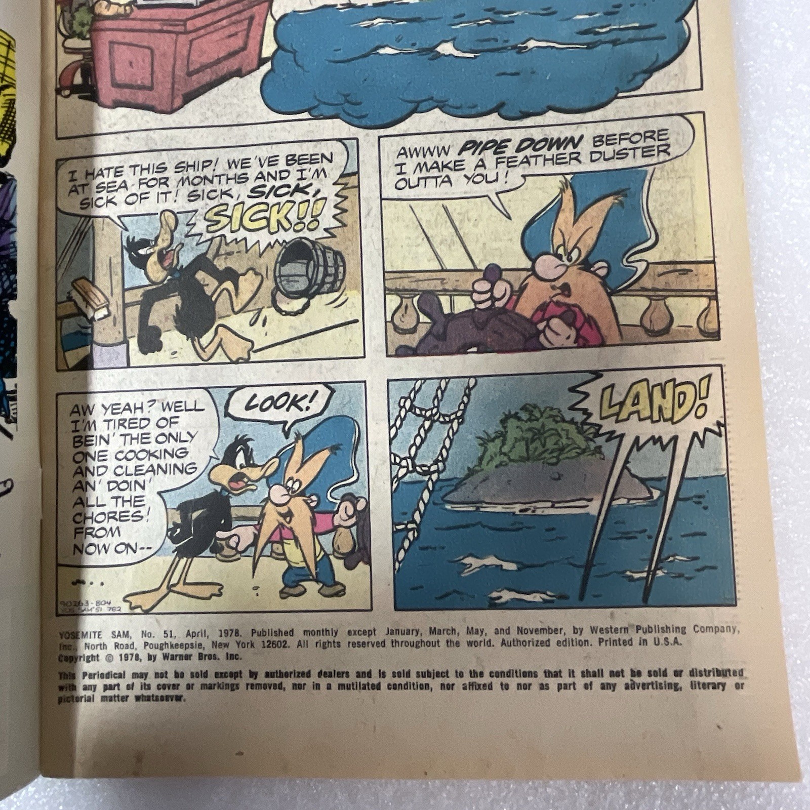 Yosemite Sam And Bugs Bunny #51 1978 Gold Key Comic Book GnuReads - Image 3
