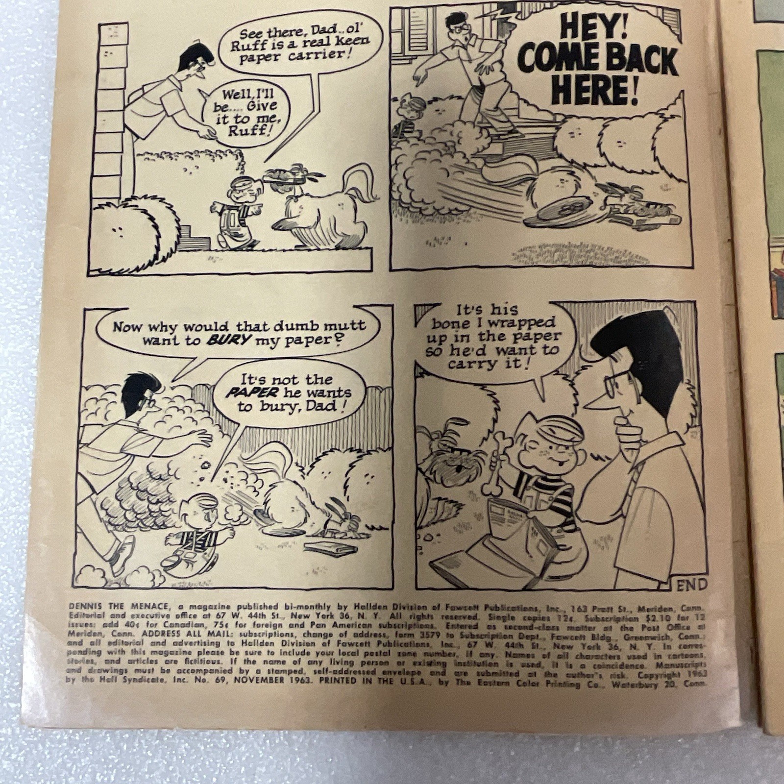 Dennis the Menace #69 November 1963 Dog Waggon! GnuReads - Image 5