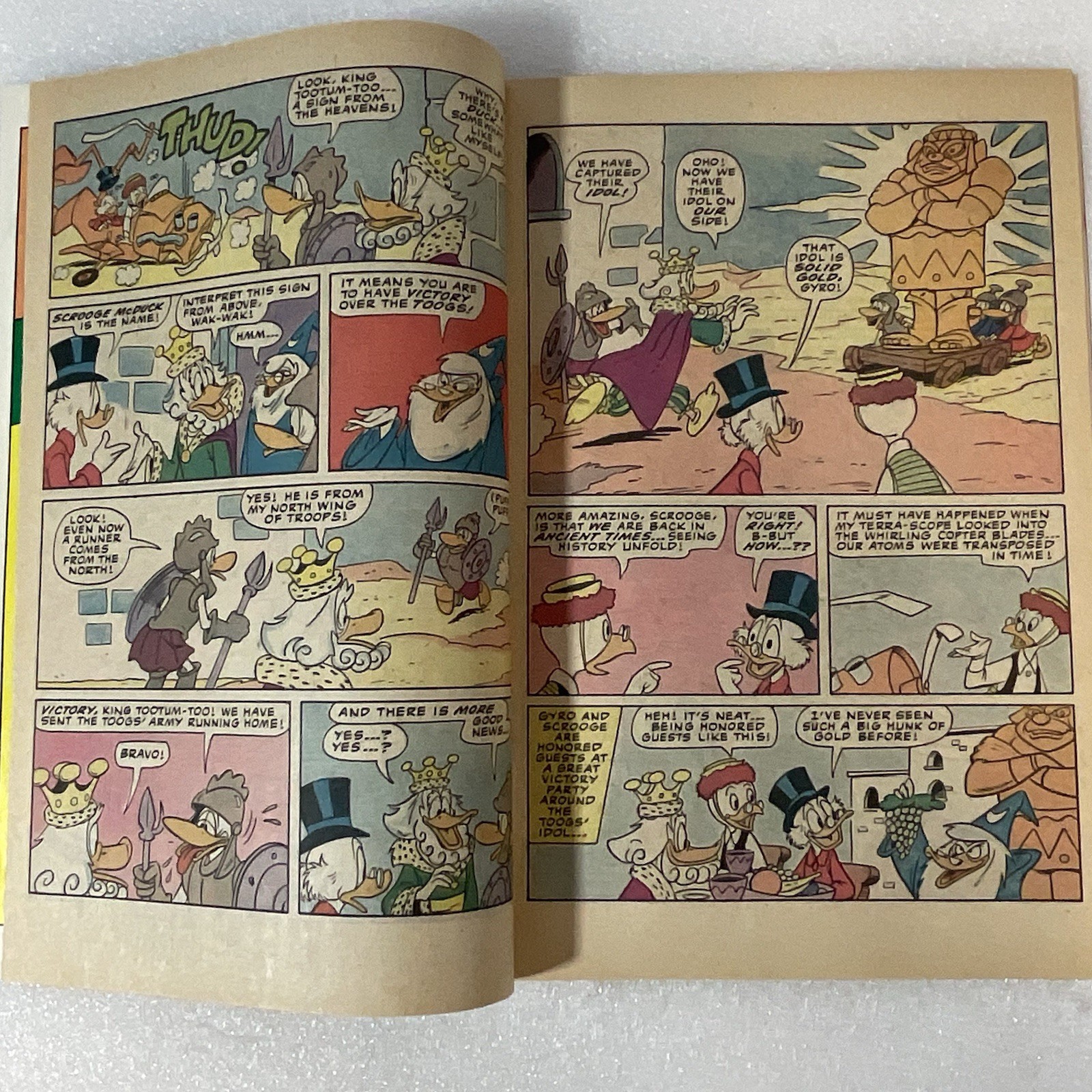 Walt Disney Uncle Scrooge Comic Book #202 1982 GnuReads - Image 3