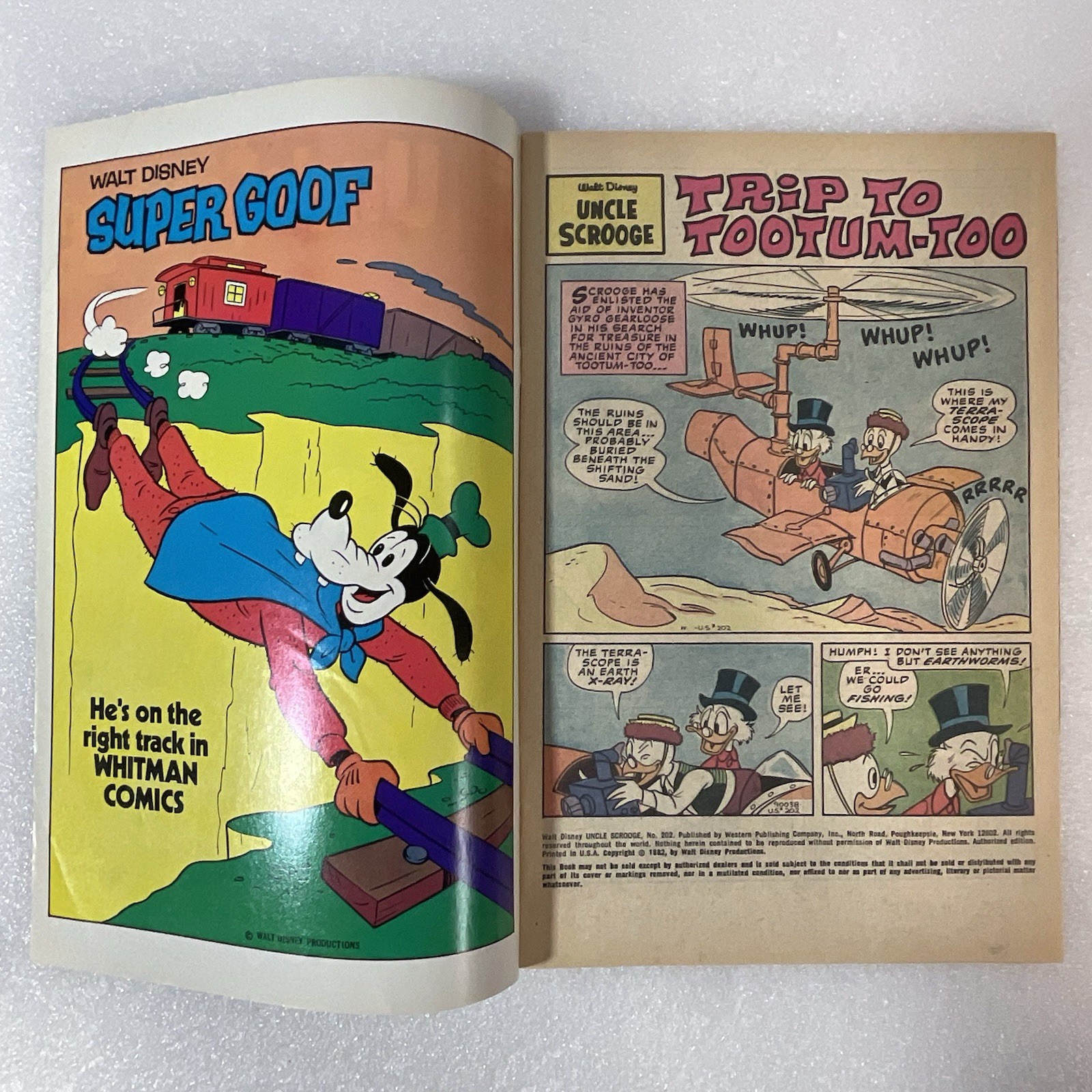Walt Disney Uncle Scrooge Comic Book #202 1982 GnuReads - Image 6