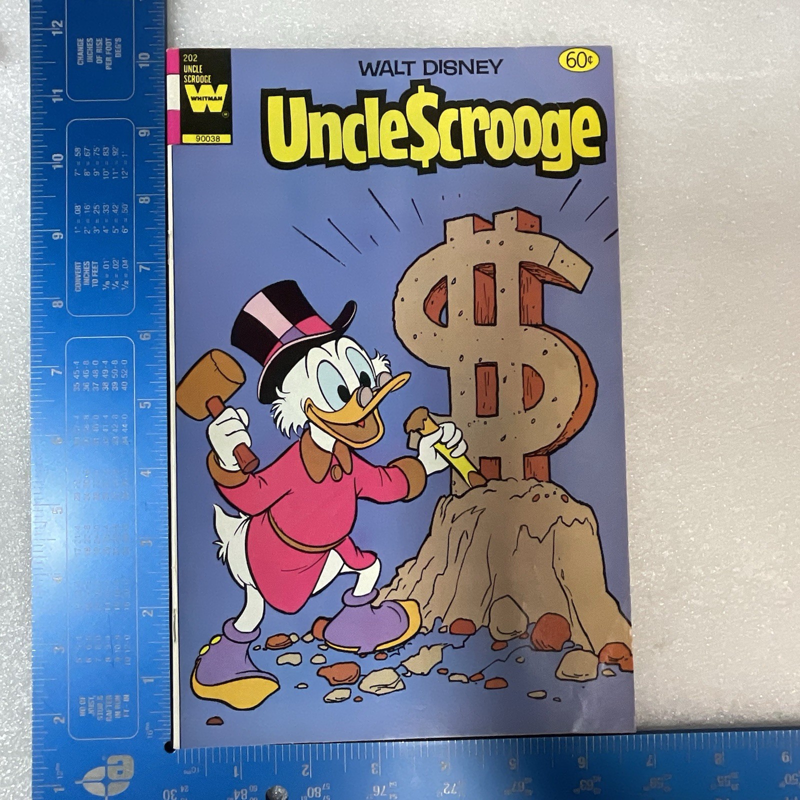 Walt Disney Uncle Scrooge Comic Book #202 1982 GnuReads - Image 7