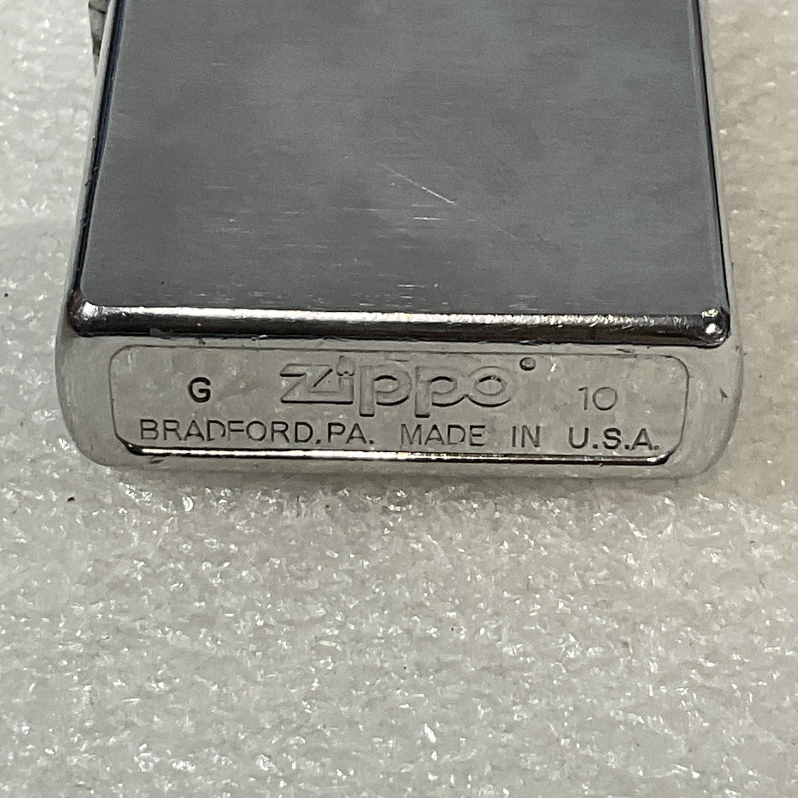 Zippo Chrome Lighter Preowned Date CodeG10 July 2010 - Image 7