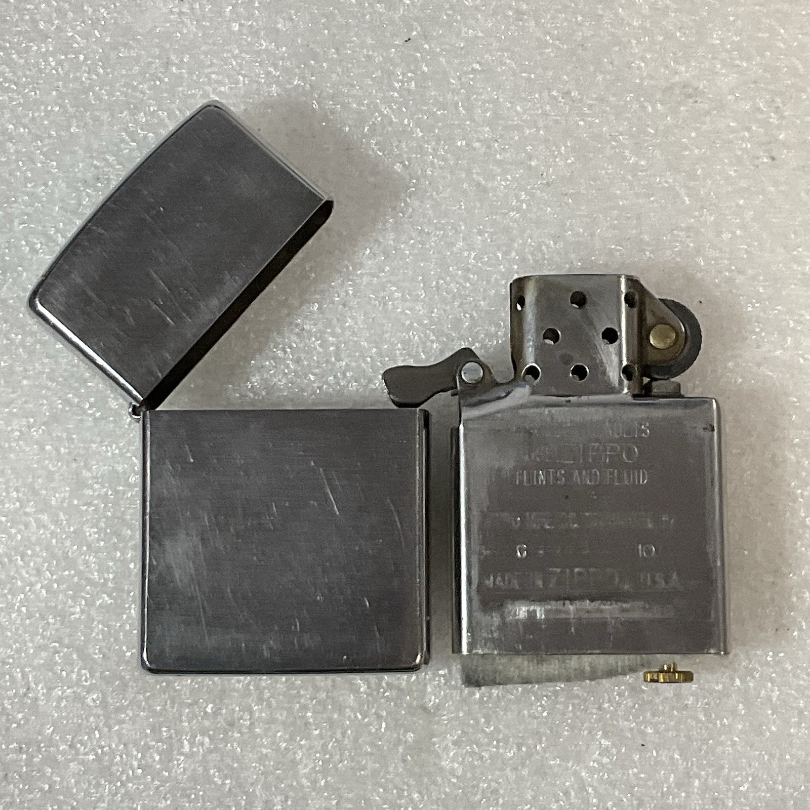 Zippo Chrome Lighter Preowned Date CodeG10 July 2010 - Image 9