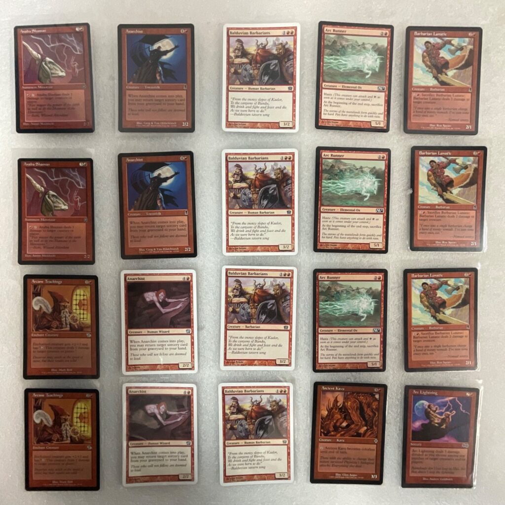 MTG 20 Card Red Lot Mixed Sets Homelands Odyssey M11 Anarchist Arc Runner - Image 1