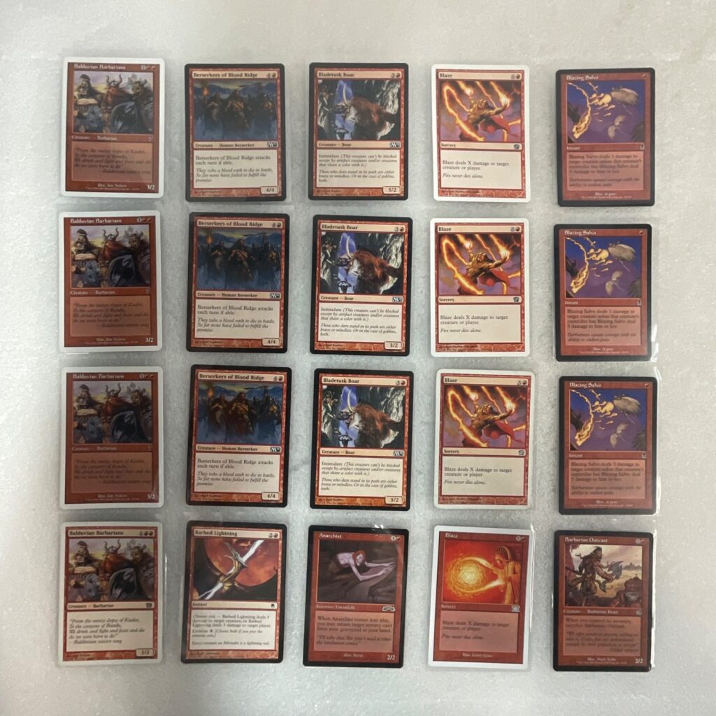 MTG 20 Card Red Lot Blaze Blazing Salvo Berserkers Mixed Sets - Image 1