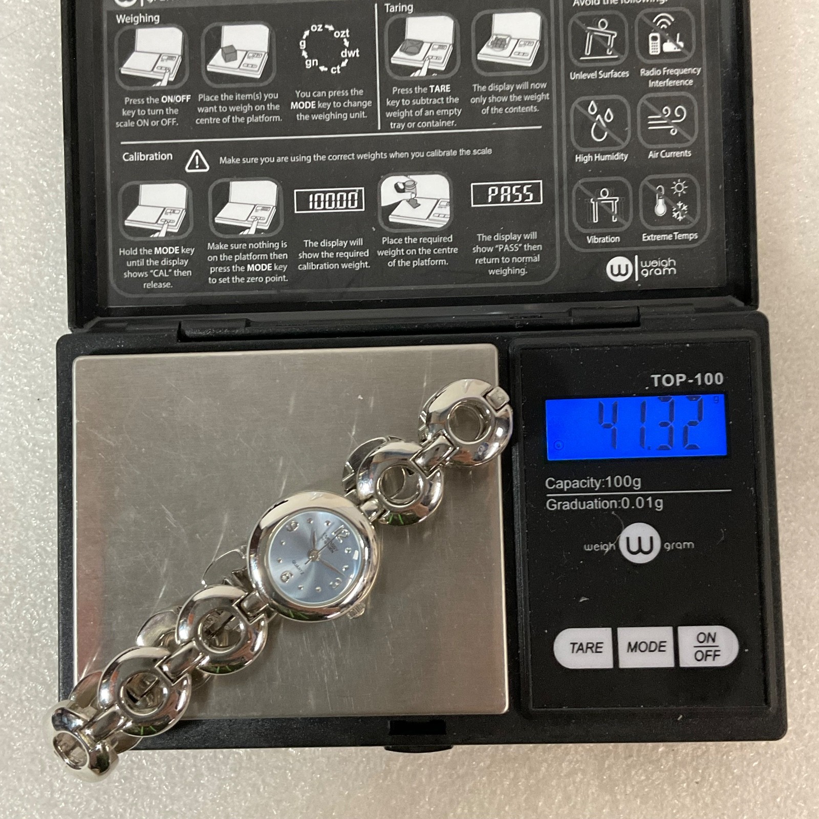 Embassy by Gruen Women’s Silver Tone Quartz Watch 7in Bracelet Link 41.3g Japan - Image 11