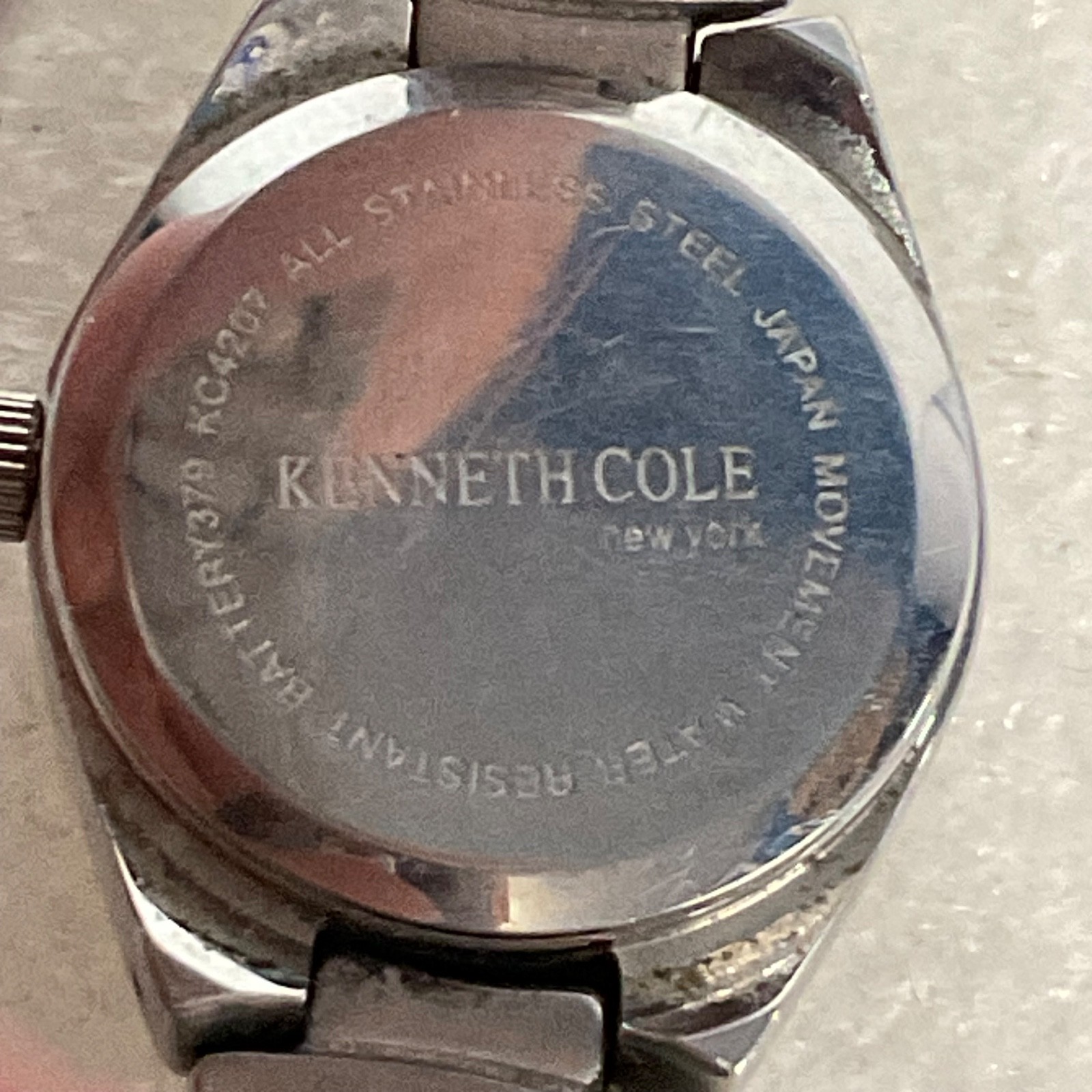 Kenneth Cole Ladies Watch 6in Stainless Steel Band Black Dial KC4207 Japan Quart - Image 11