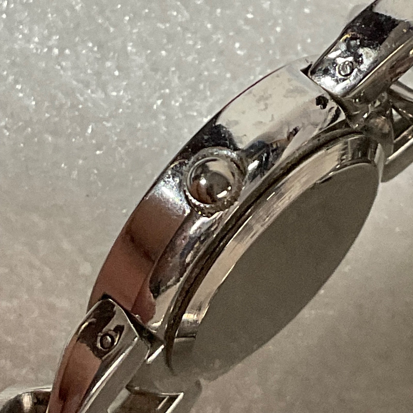 Figaro Couture Quartz Watch 6.5in Stainless Steel Bracelet 65.8g Battery New - Image 5