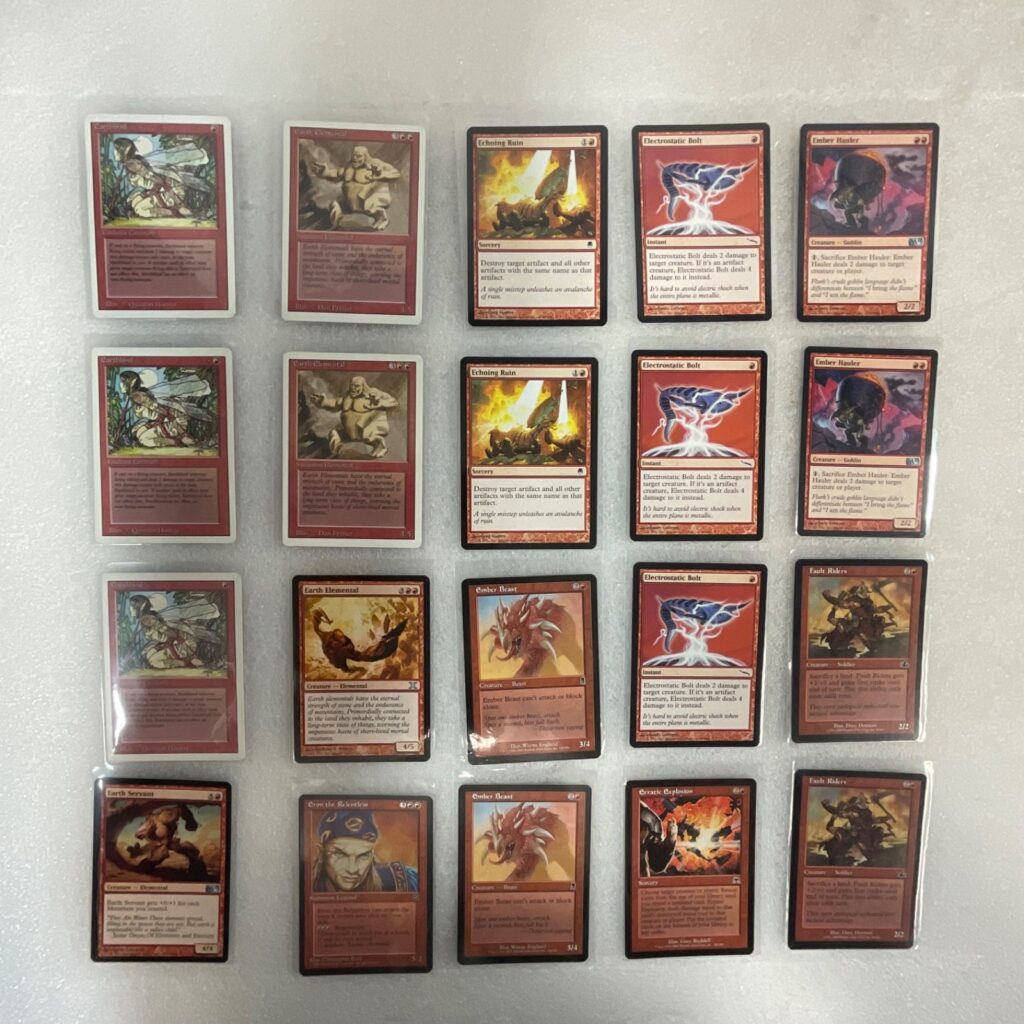 MTG 20 Card Red Lot Earthbind Earth Elemental Eron Mixed Sets - Image 1