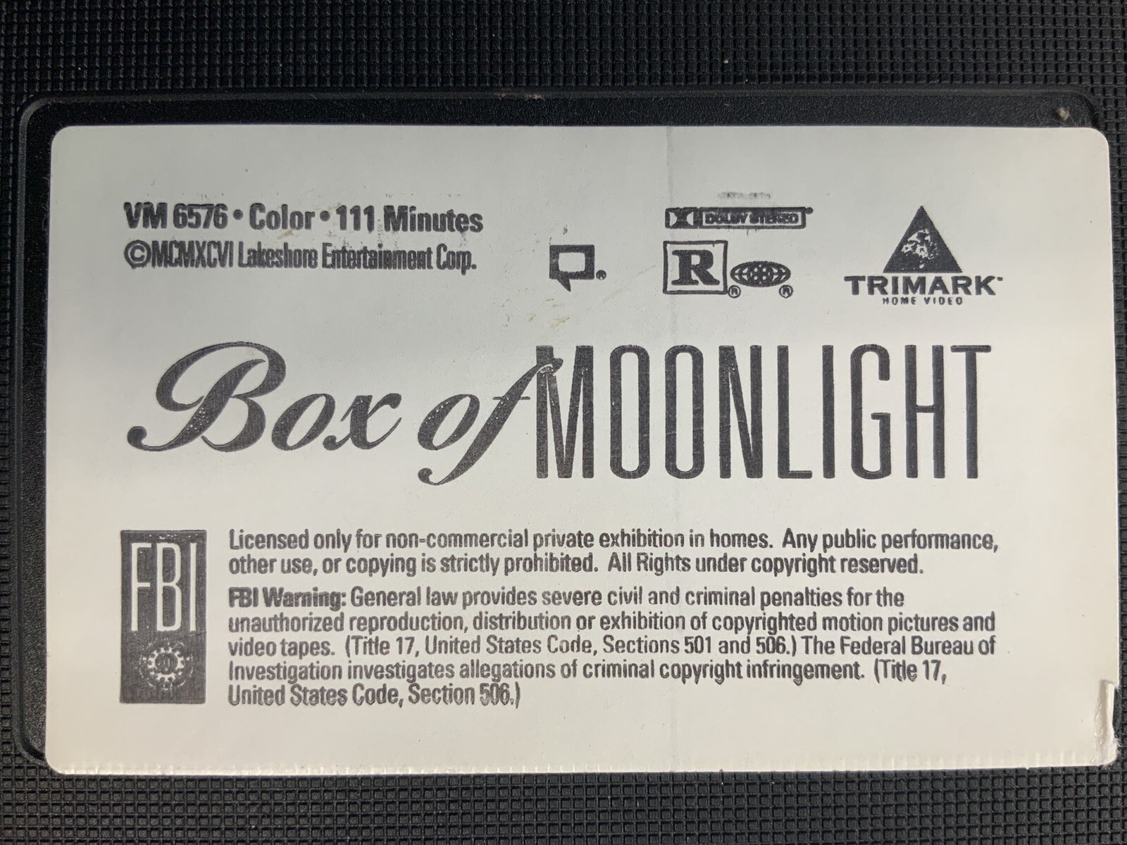 Box of Moonlight VHS John Turturro Catherine Keener Dermot Mulroney - Image 8