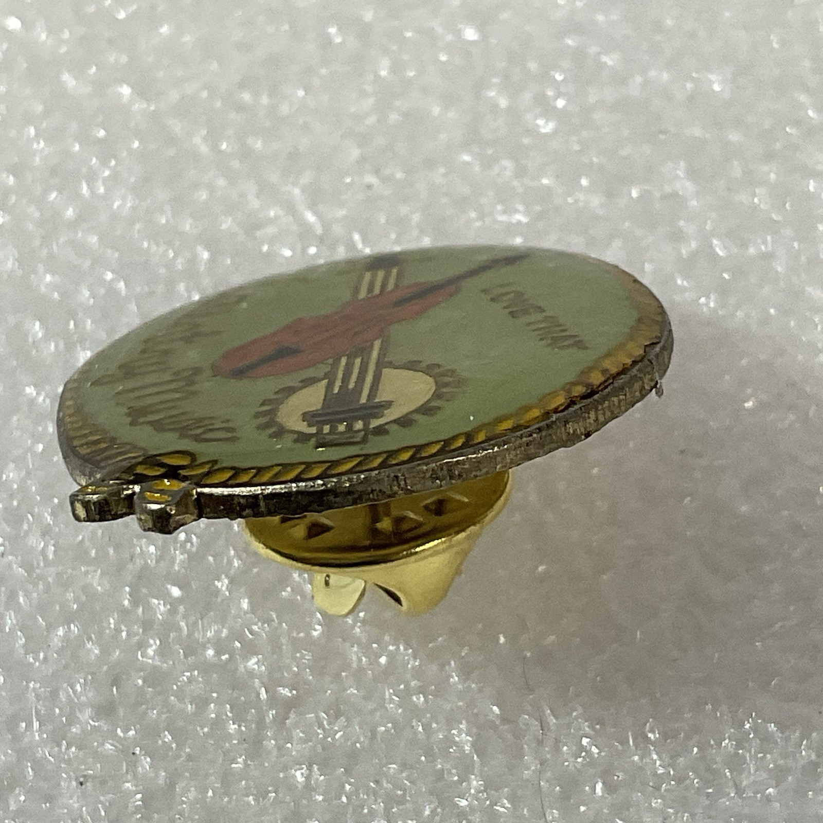 Love That Country Music Banjo & Fiddle Vtg 1” Pin Pinback GnuCollectibles - Image 7