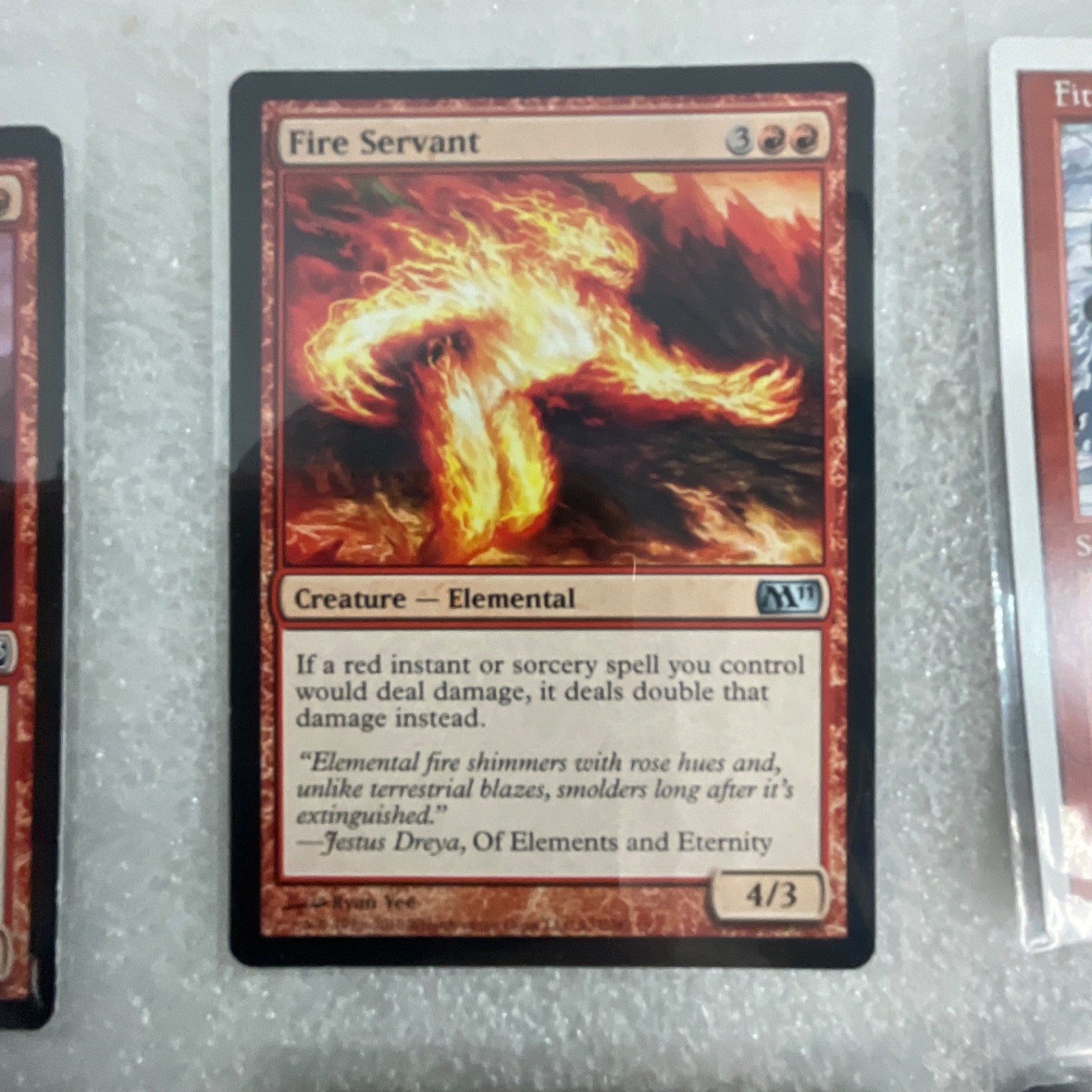MTG 20 Card Red Lot Fire Elemental Firebreathing Mixed Sets - Image 11