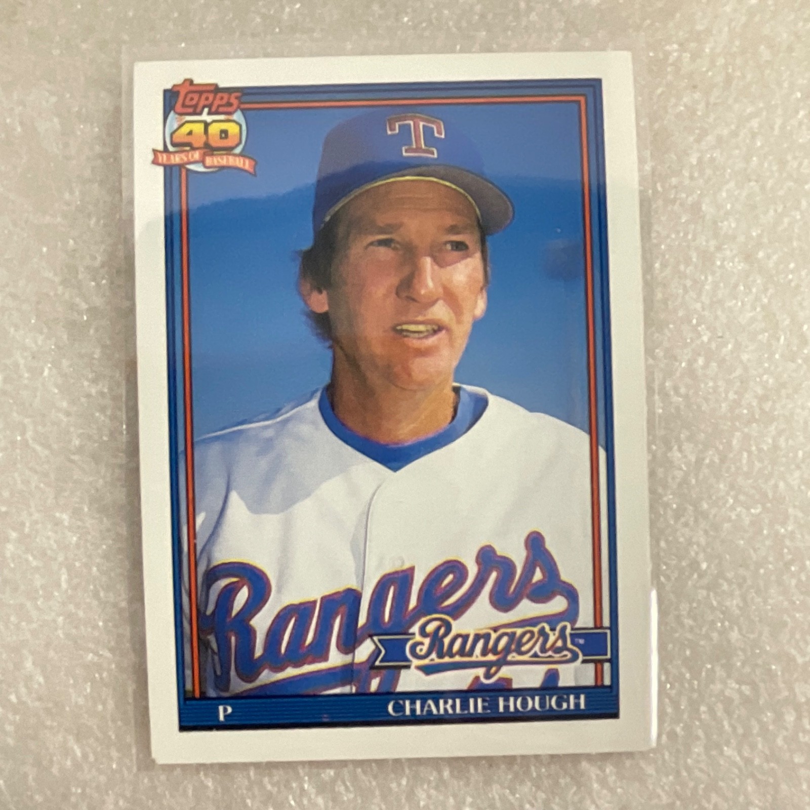 1991 Topps Baseball 10 Card Lot Franco Moyer Darling Hough Kittle - Image 5