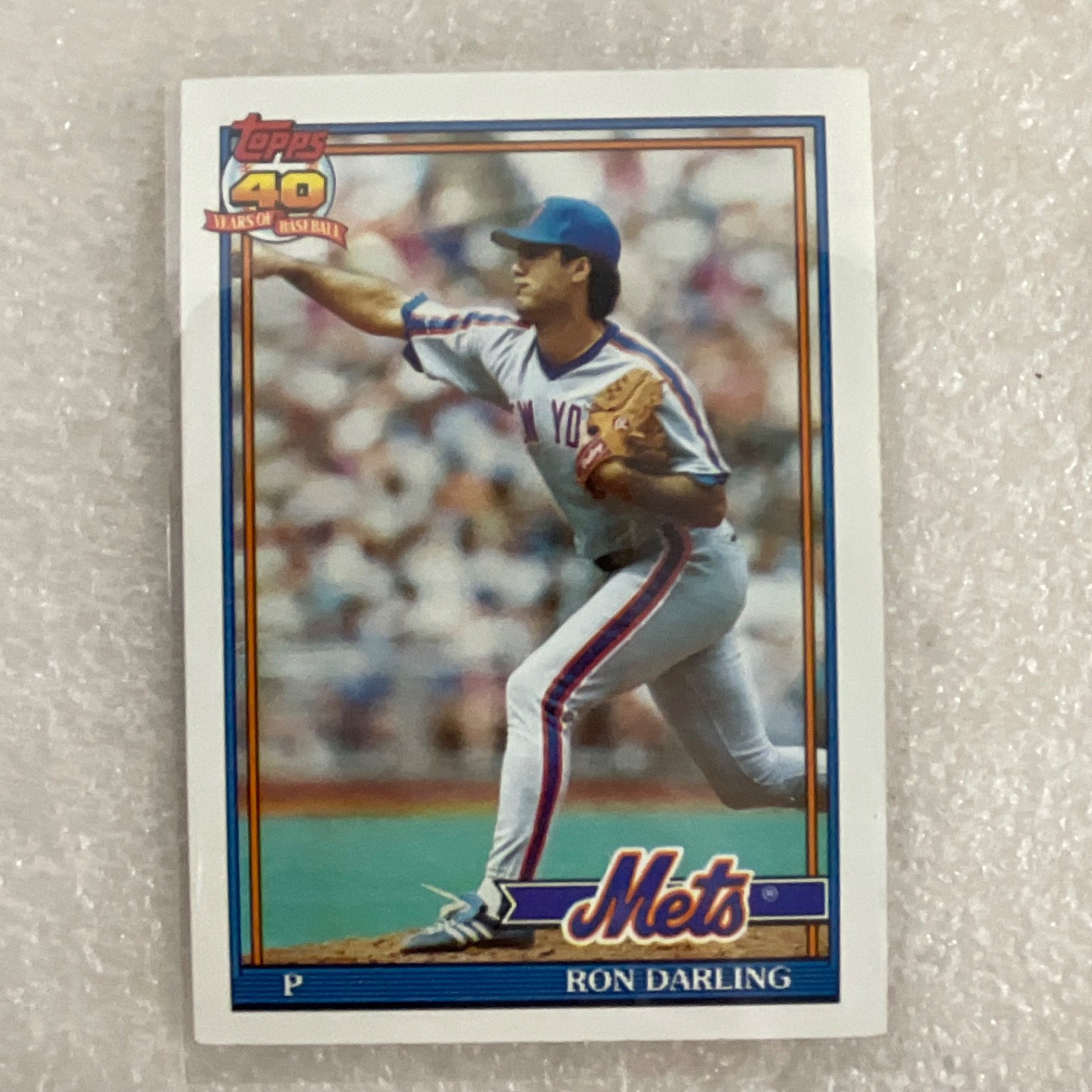 1991 Topps Baseball 10 Card Lot Franco Moyer Darling Hough Kittle - Image 4