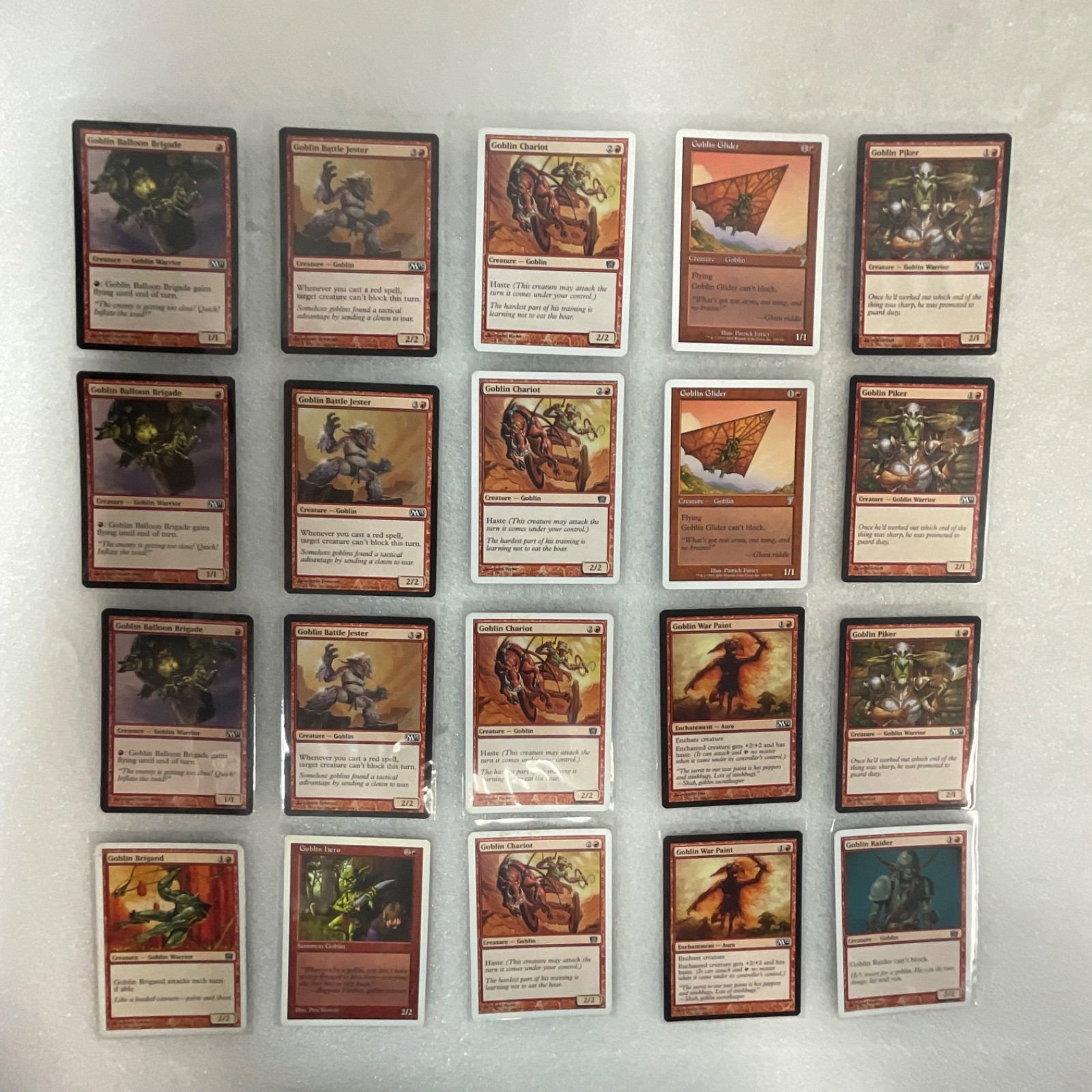 MTG 20 Card Goblin Lot Balloon Brigade Battle Jester Mixed Sets - Image 1