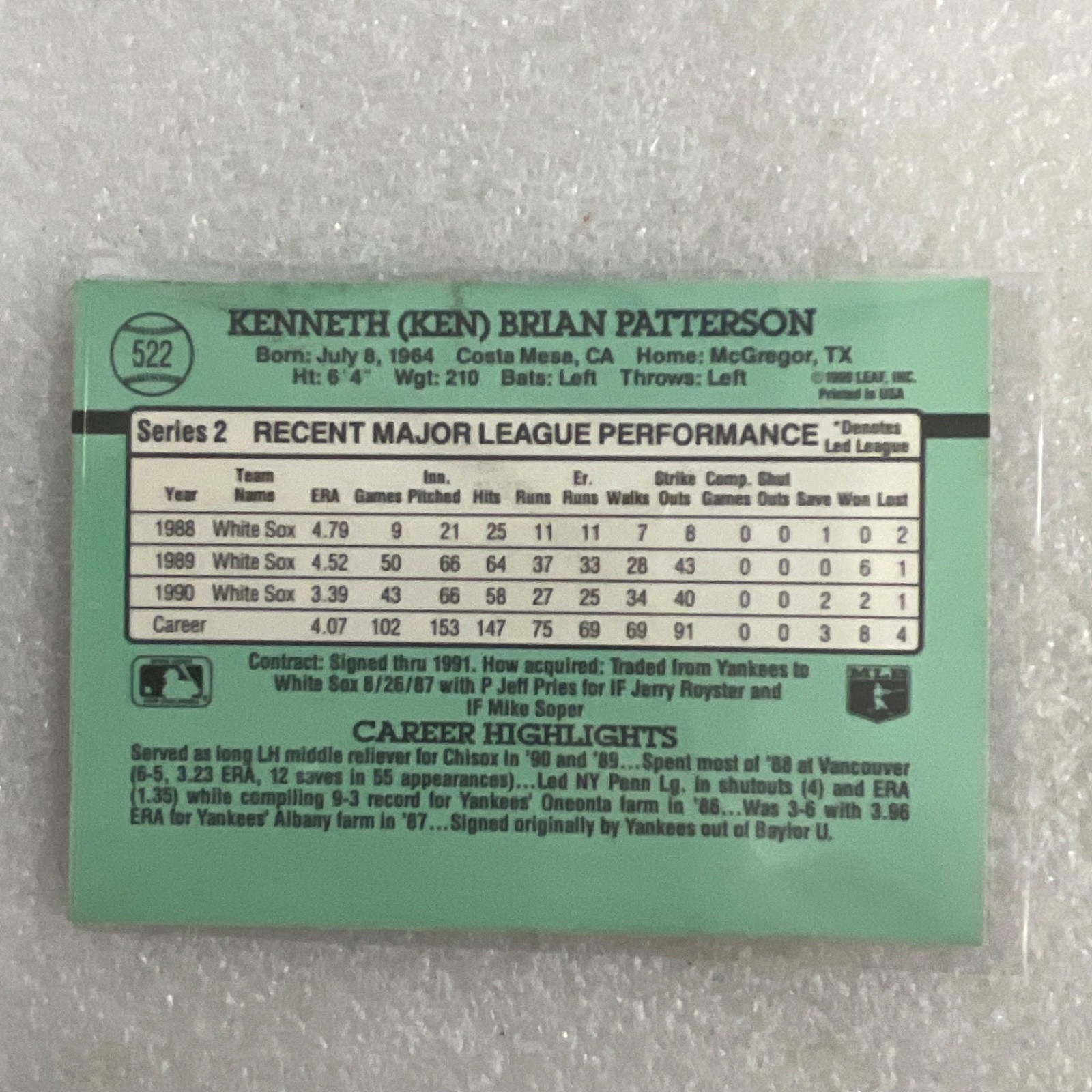 1991 MLB 10 Card Lot Donruss Topps Score Myers Drabek Higuera - Image 17