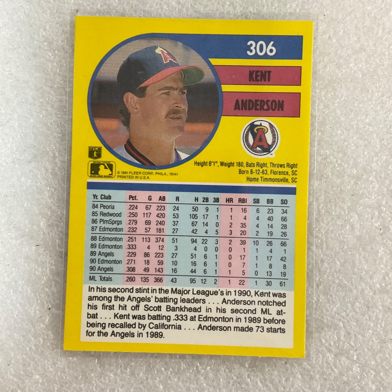 1991 MLB Baseball 10 Card Lot Fleer Donruss Murray Cone Osteen - Image 17