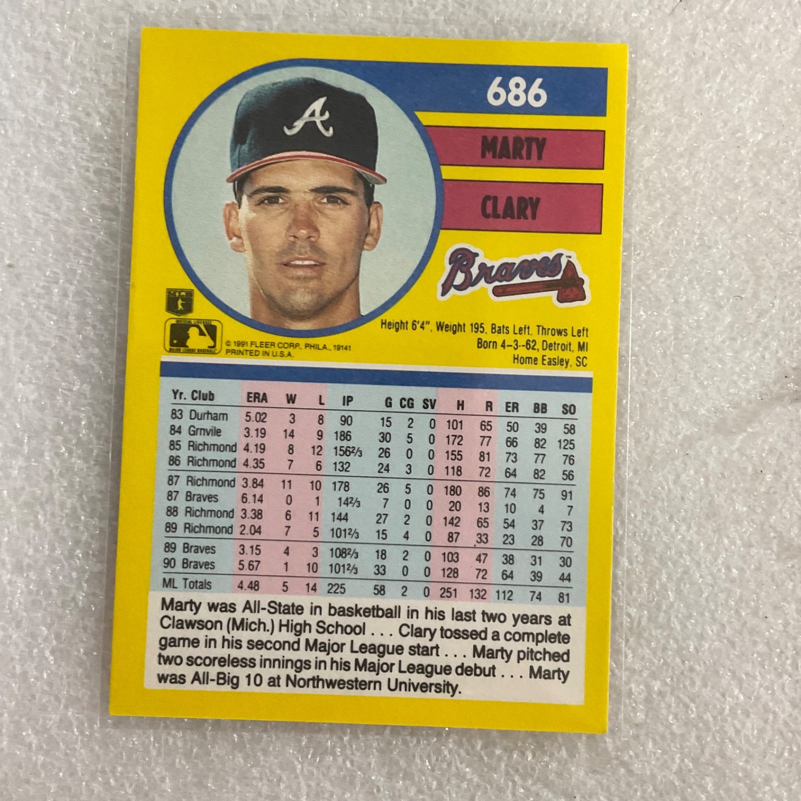 1991 MLB Baseball 10 Card Lot Fleer Donruss Murray Cone Osteen - Image 16