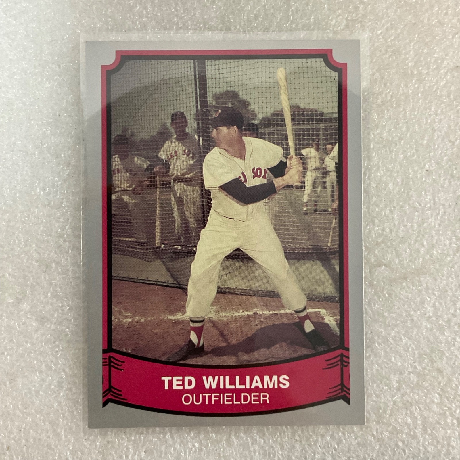 1989-1991 Baseball 10 Card Lot Ted Williams Roush Sewell Fleer Topps - Image 4
