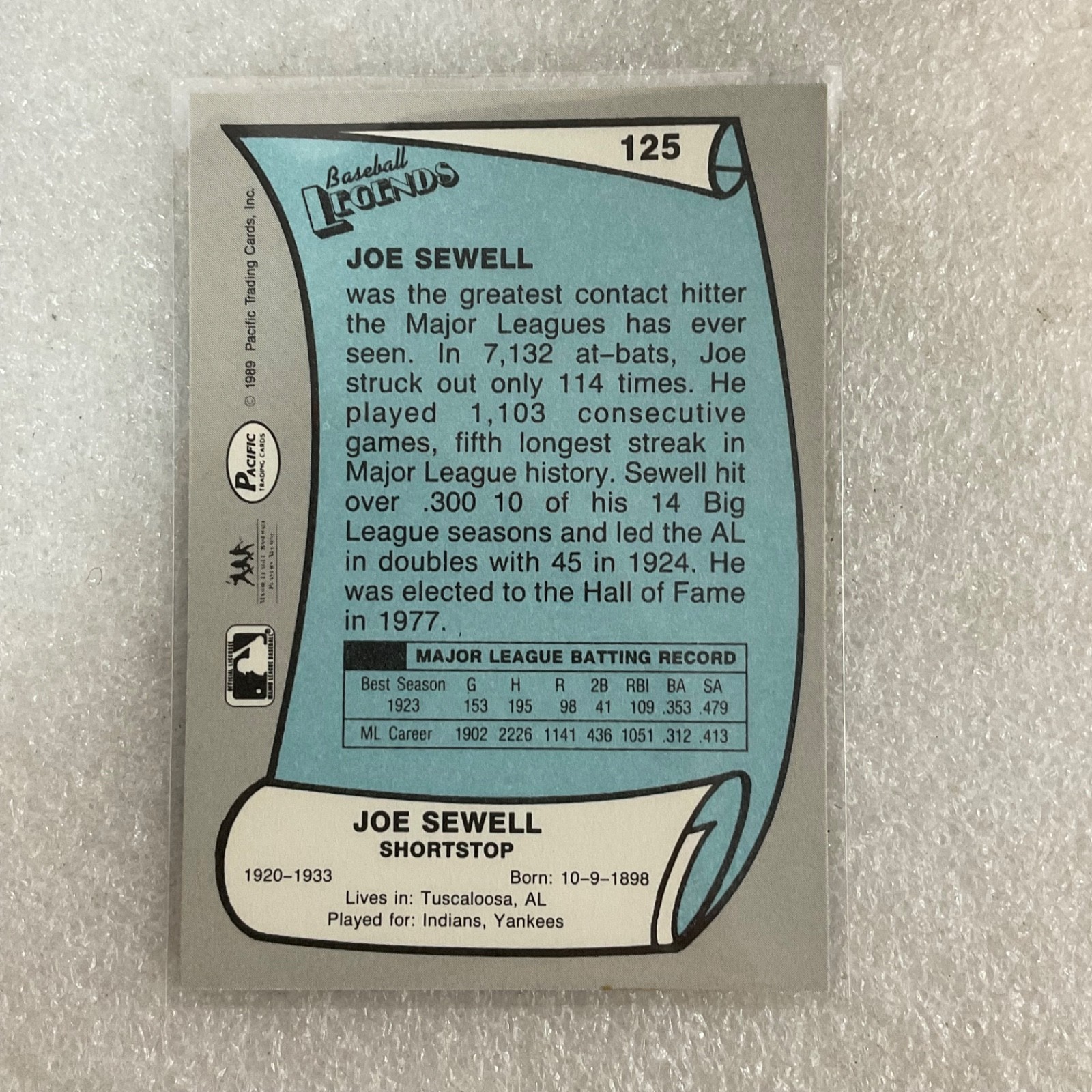 1989-1991 Baseball 10 Card Lot Ted Williams Roush Sewell Fleer Topps - Image 15