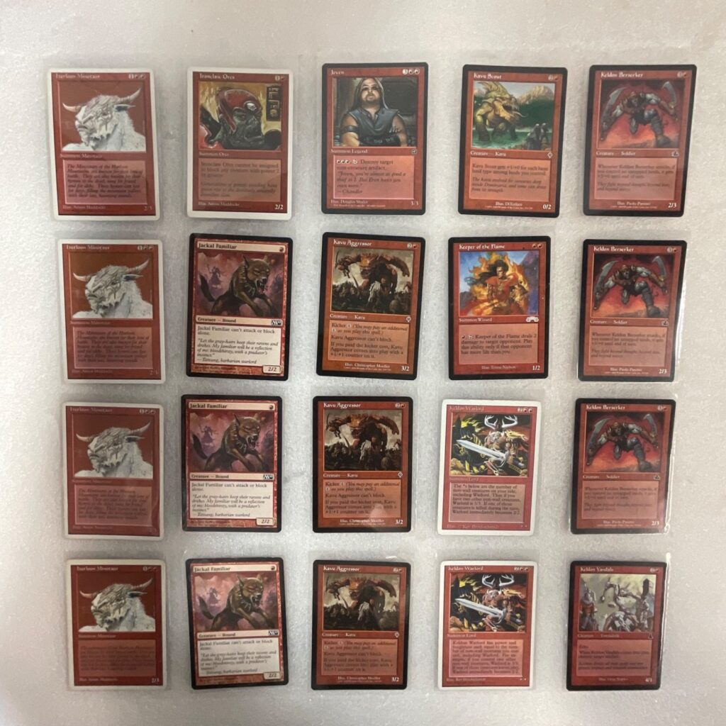 MTG 20 Card Lot Joven Keldon Warlord Hurloon Minotaur Mixed Sets - Image 1