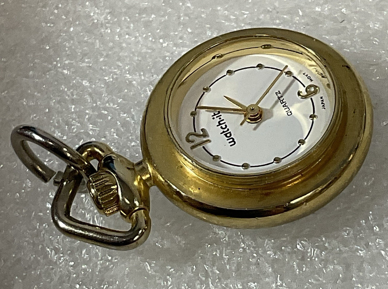 Nelsonic Watch-it Mini Gold Toned Pocket Watch LP523Y 012 2035 GnuFashion - Image 3