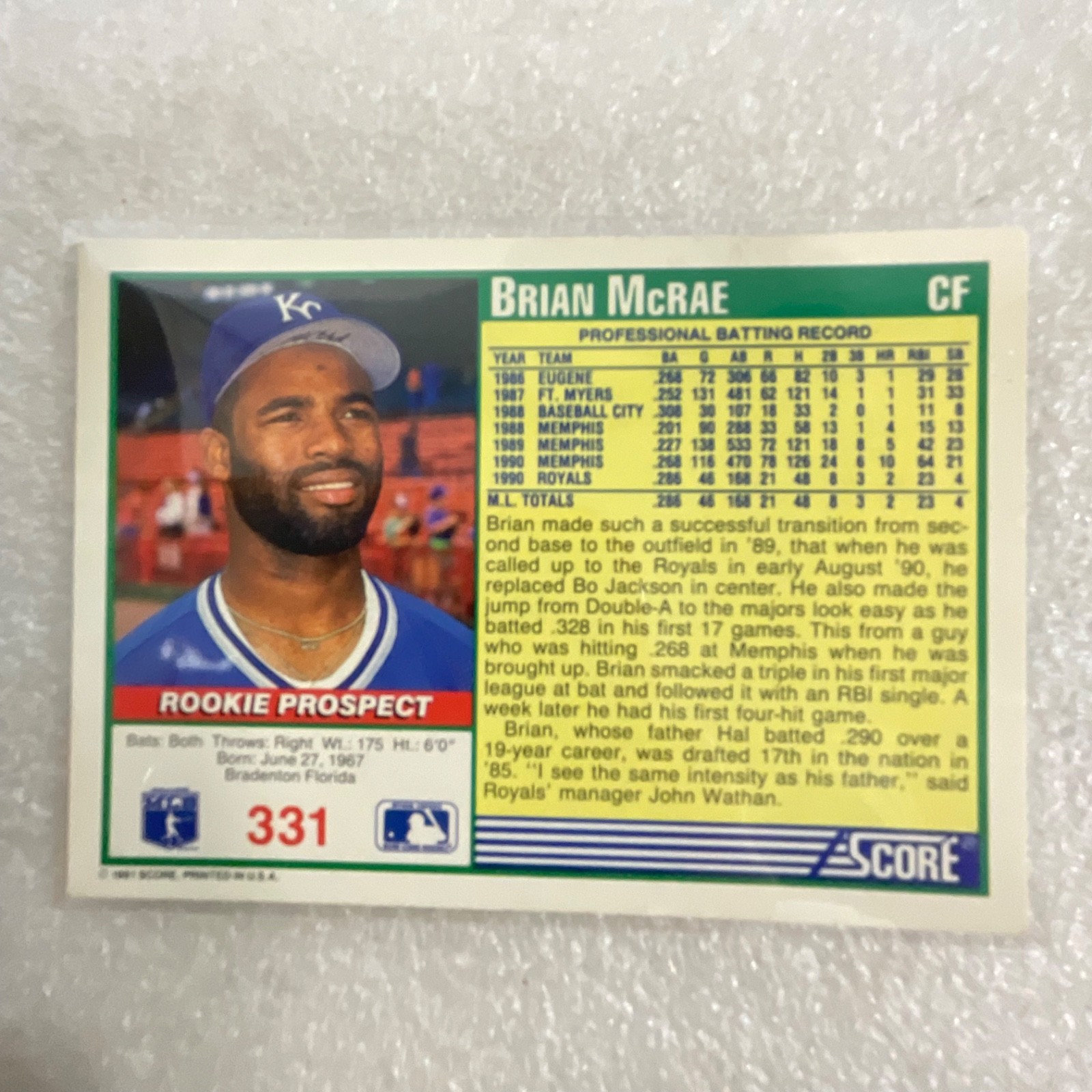 1988-1991 Baseball 10 Card Lot Sandberg Raines Hershiser Evans McRae - Image 18