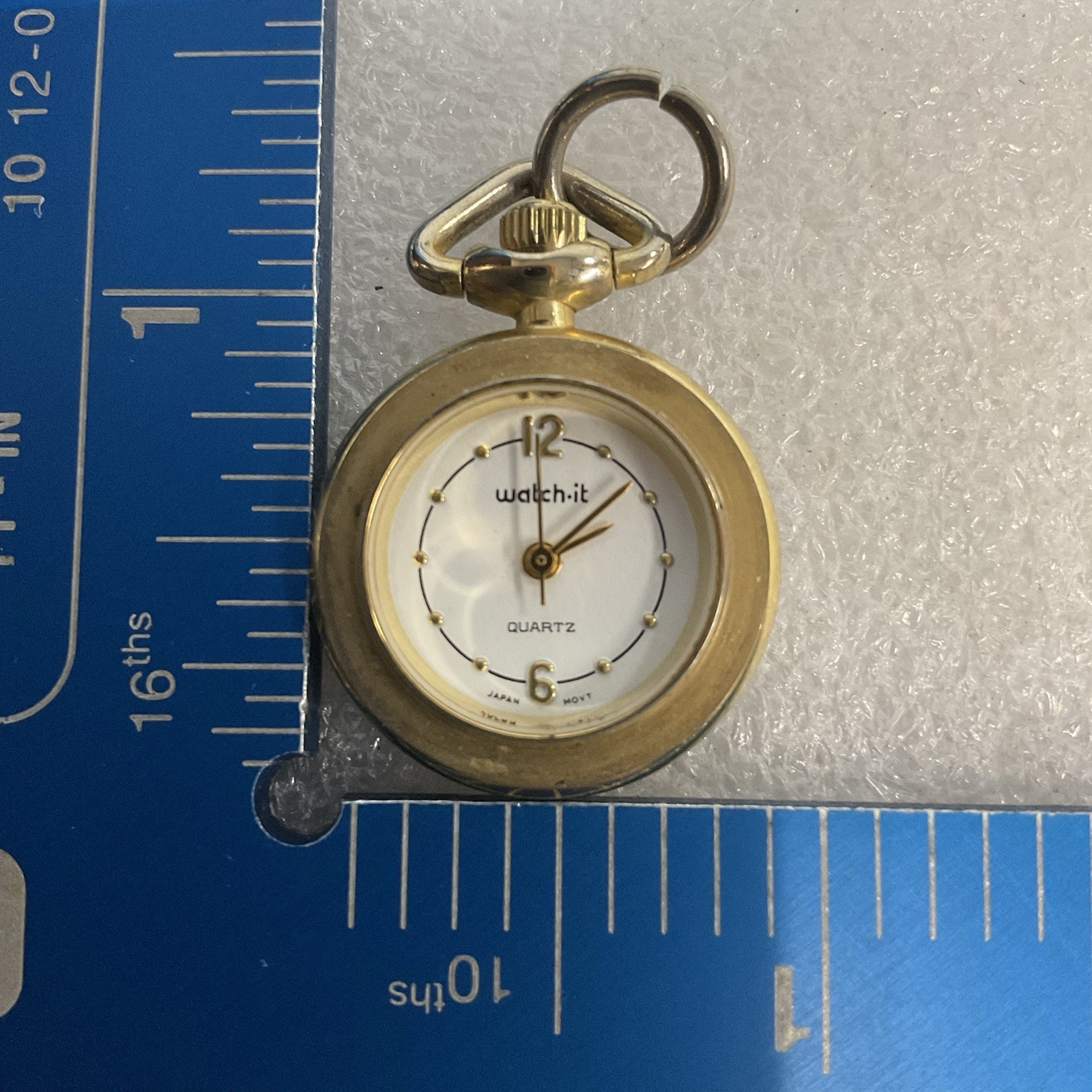 Nelsonic Watch-it Mini Gold Toned Pocket Watch LP523Y 012 2035 GnuFashion - Image 10