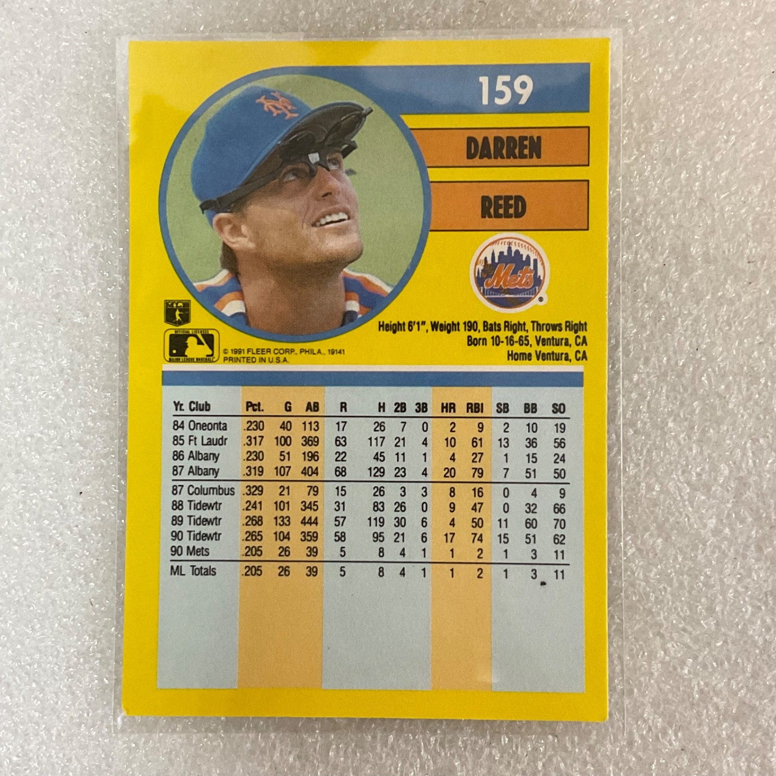 1987-1991 Baseball 10 Card Lot Perry Burks Topps Fleer Donruss - Image 13