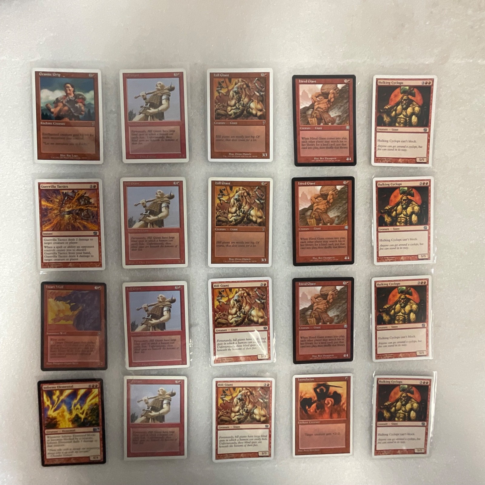 MTG 20 Card Lot Hill Giant Hulking Cyclops Mixed Sets Vintage - Image 1