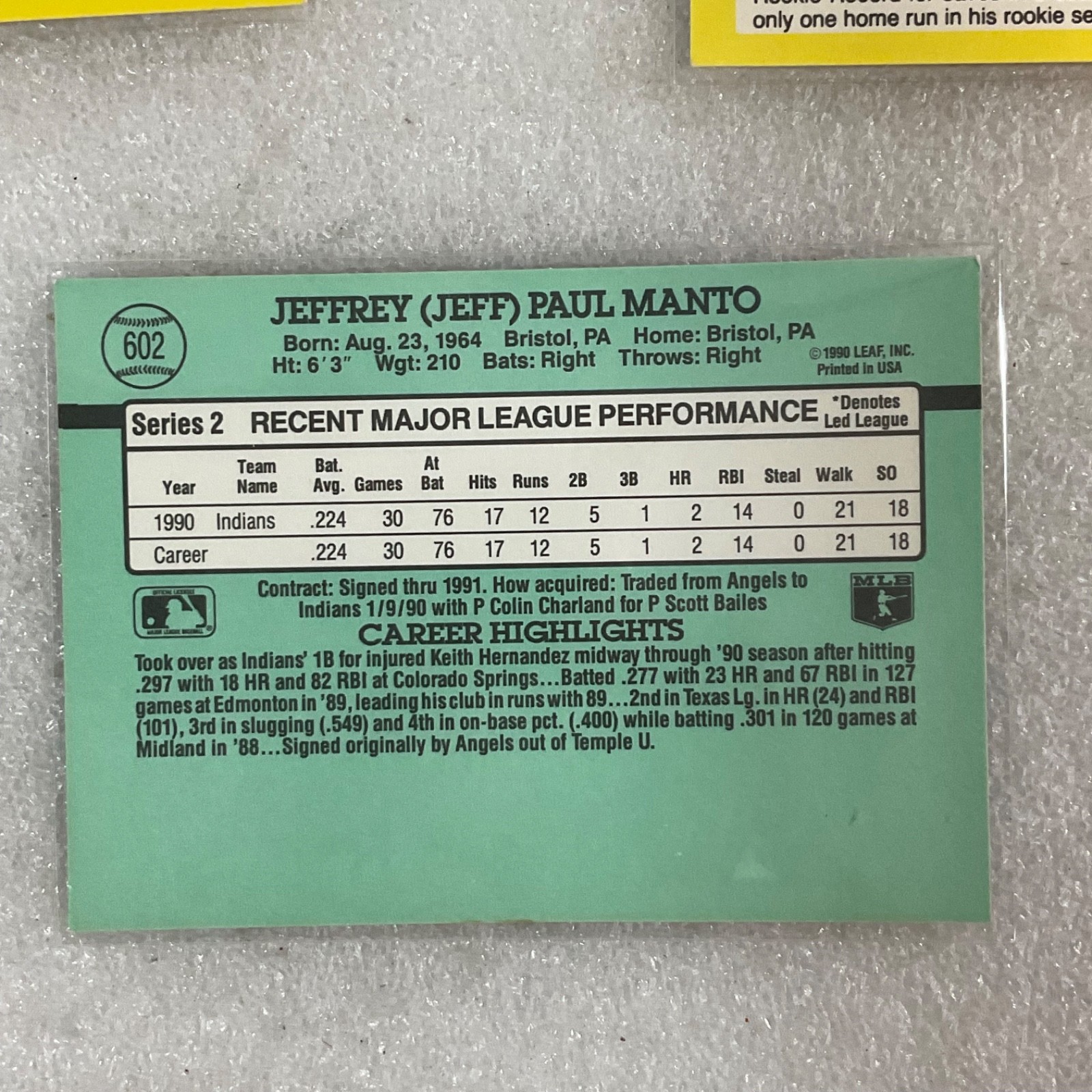 1987-1991 Baseball 10 Card Lot Perry Burks Topps Fleer Donruss - Image 18