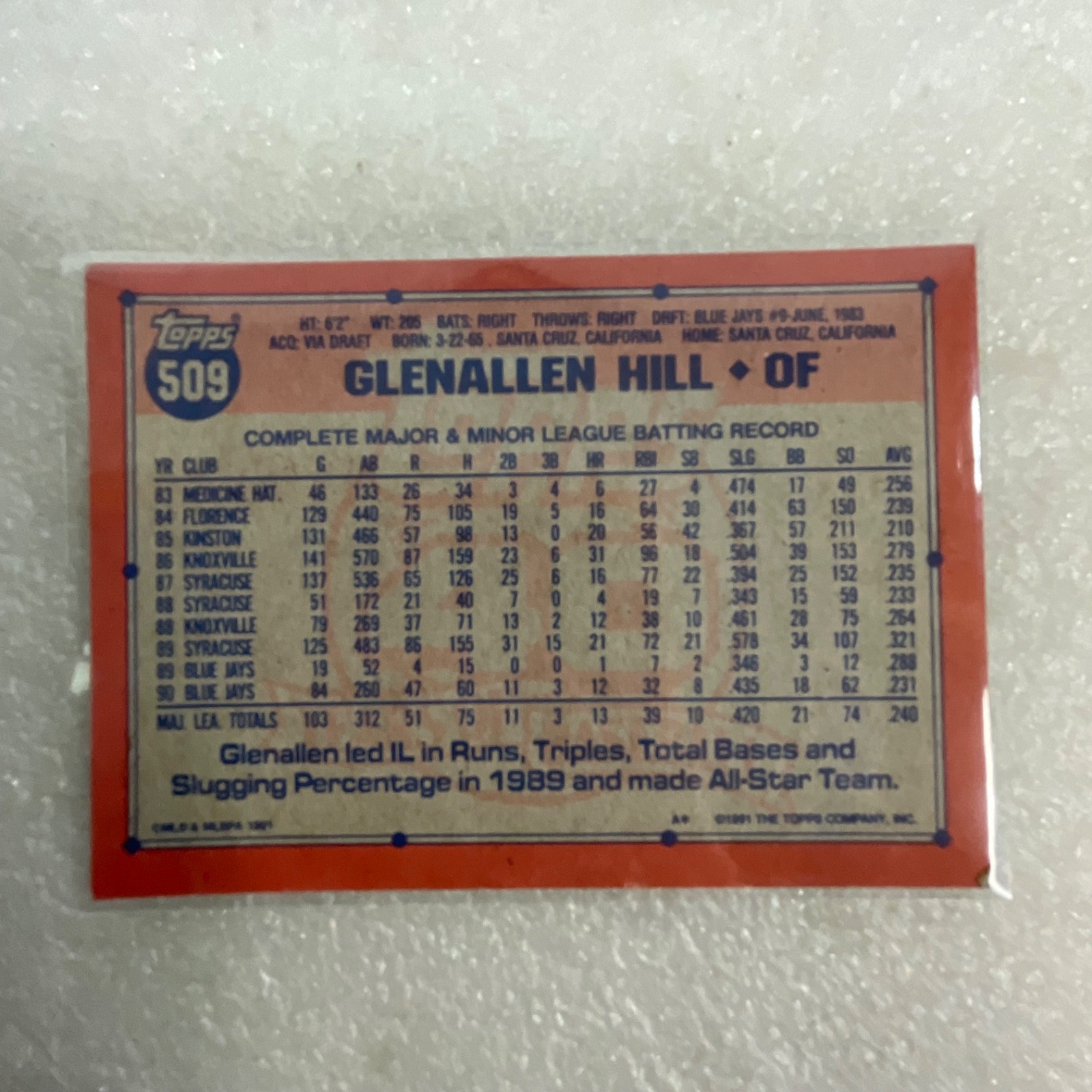 1988-1991 Baseball 10 Card Lot Sandberg Raines Hershiser Evans McRae - Image 22