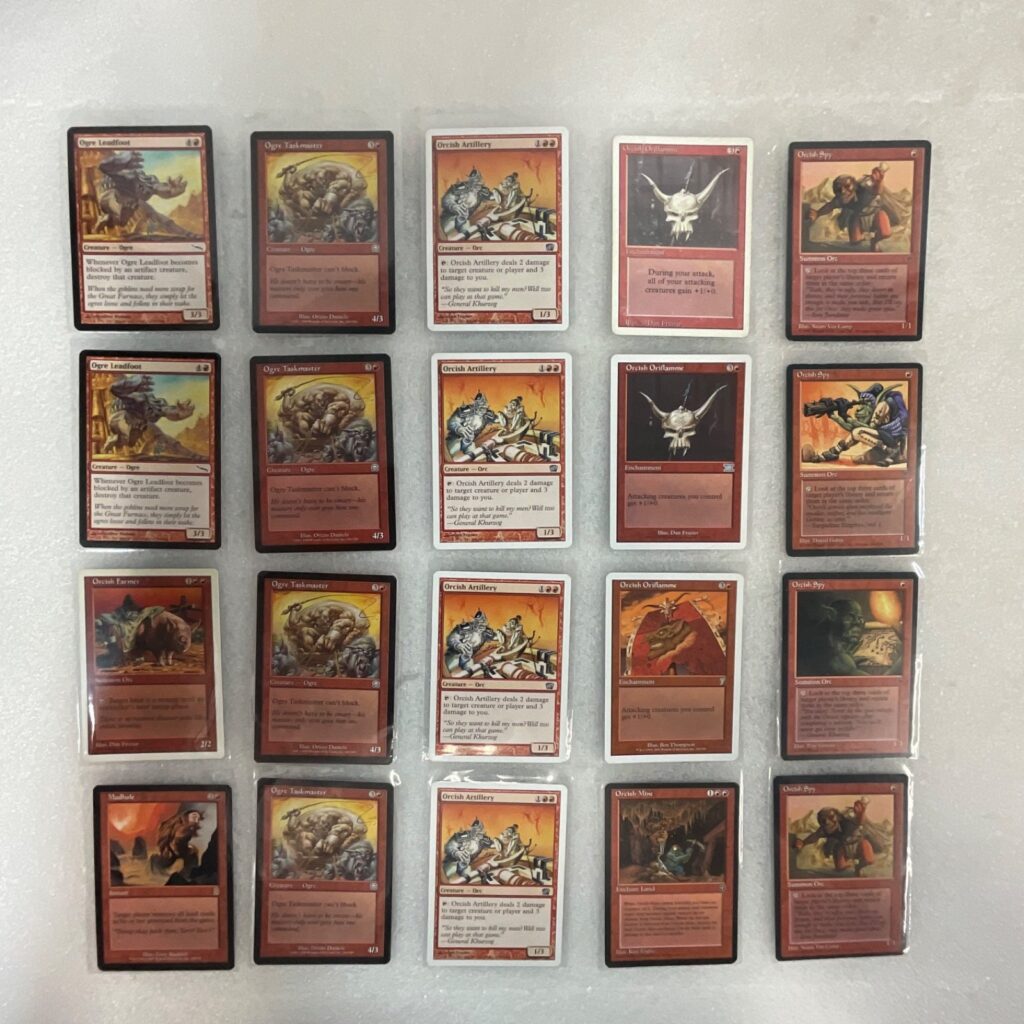 MTG 20 Card Lot Ogre Taskmaster Orcish Artillery Mixed Sets Lot - Image 1