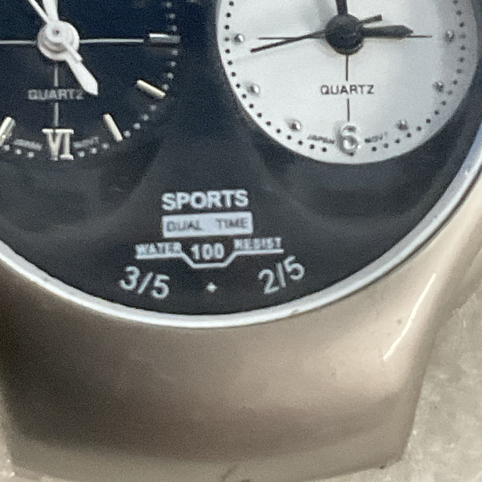 Dual Time Wristwatch Two Crowns In USA INC Alloy Case GnuFashion - Image 10