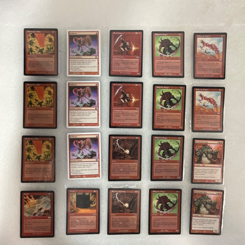 MTG 20 Card Lot Pyrostatic Pillar Rhystic Lightning Mixed Sets - Image 1