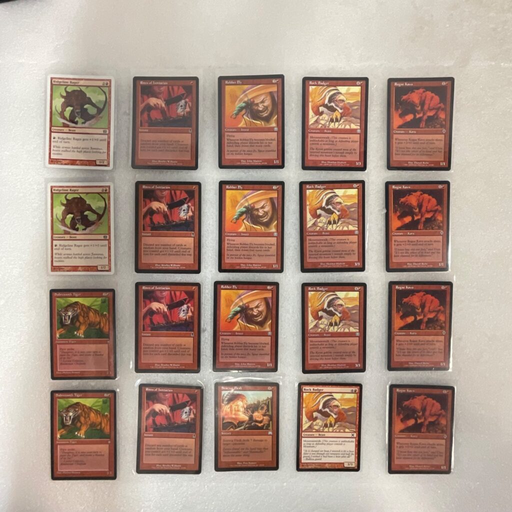 MTG 20 Card Lot Rogue Kavu Rock Badger Rites of Initiation Mixed Sets - Image 1