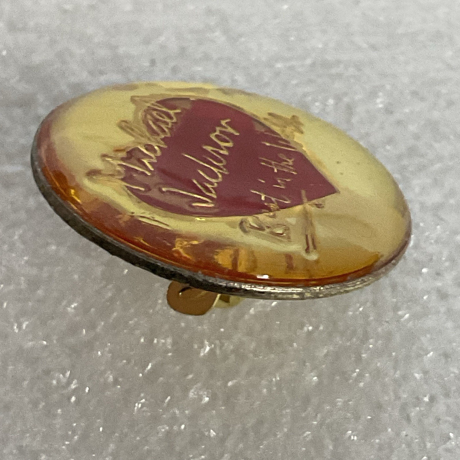 Michael Jackson Best In The World 1” Round Vtg Pin Pinback Heart GnuCollectibles - Image 4