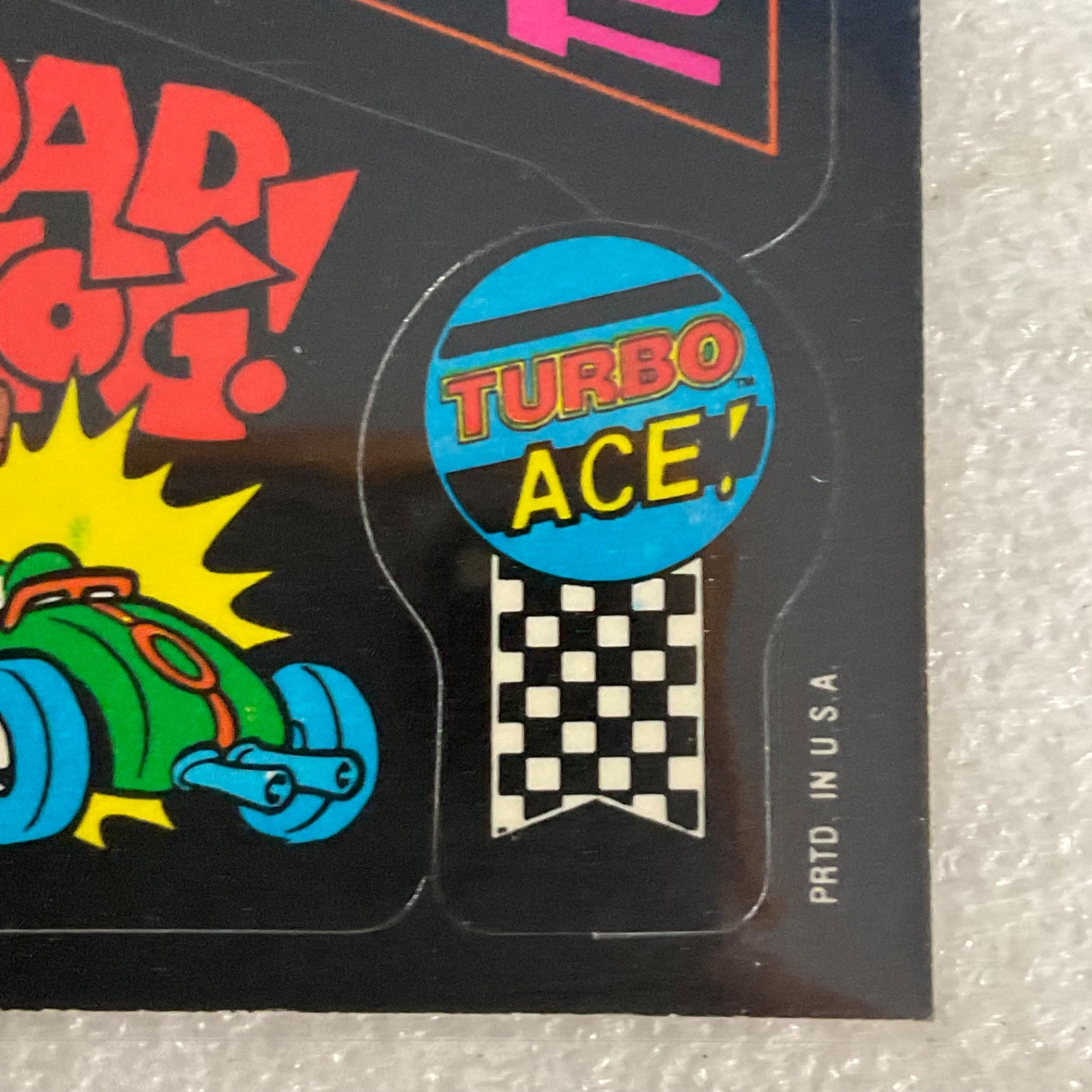 1983 Topps Video City Sega Turbo Sticker Road Hog Tunnelvision Two-Star - Image 5